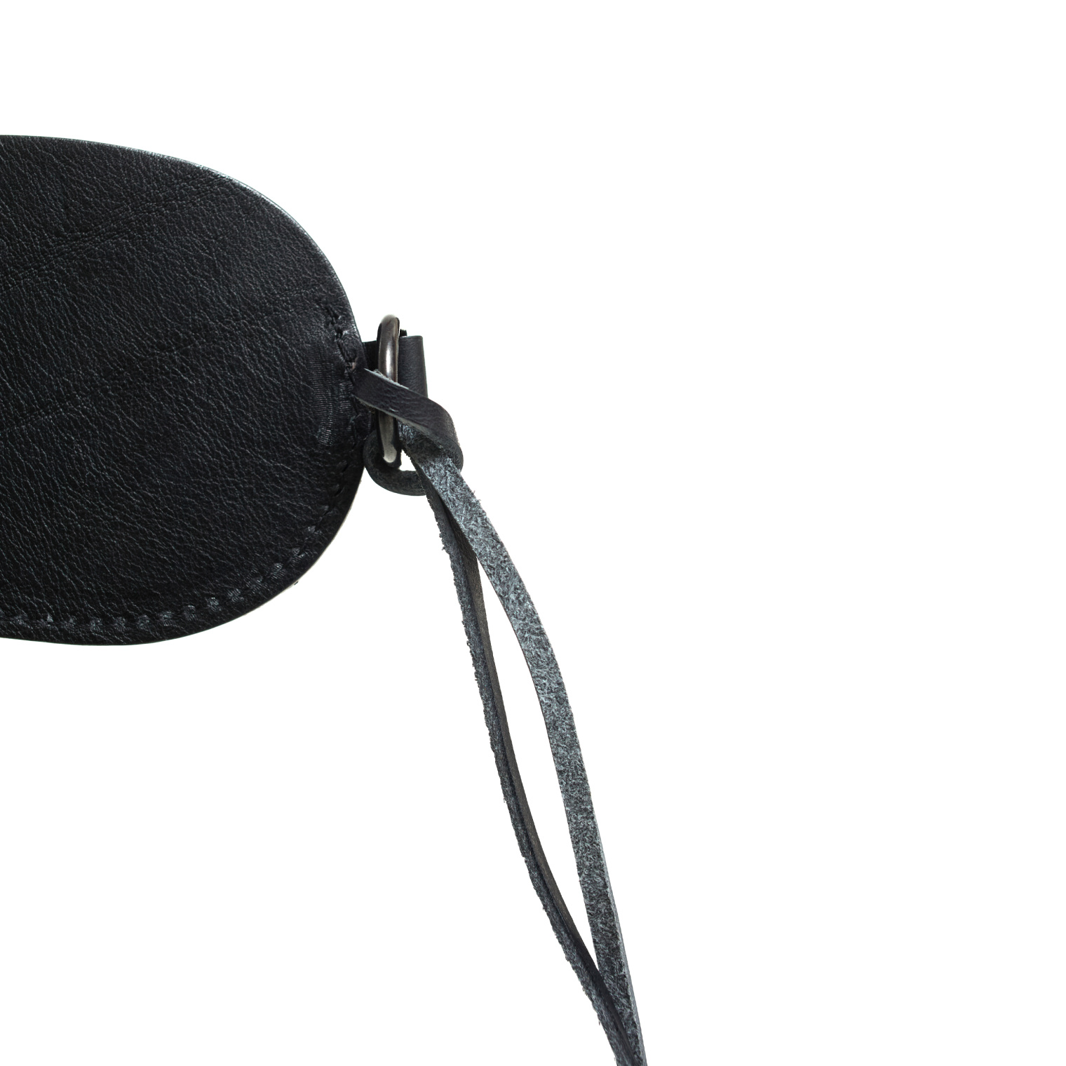 The Viridi-Anne Black leather glasses case