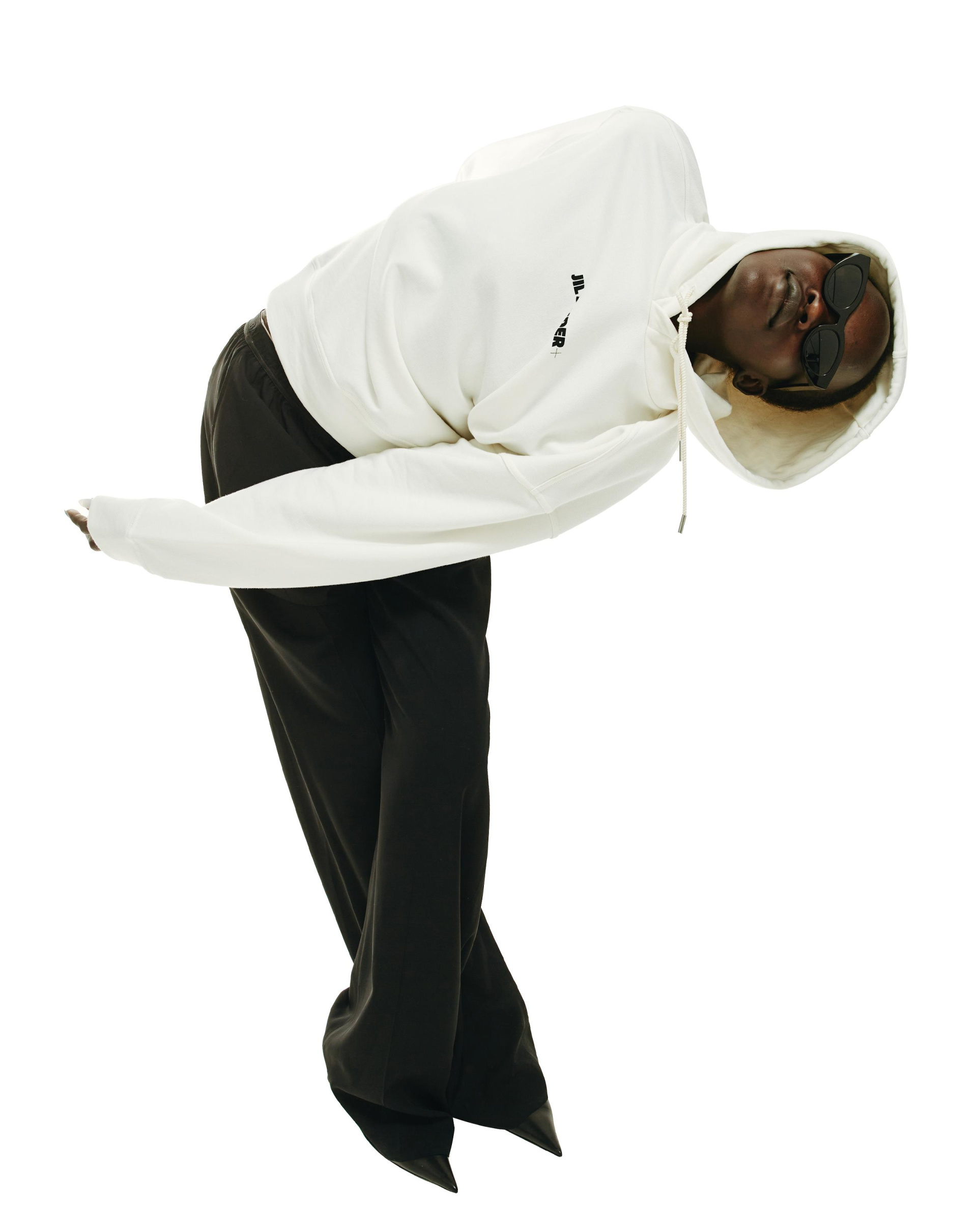 Jil Sander Cotton logo hoodie