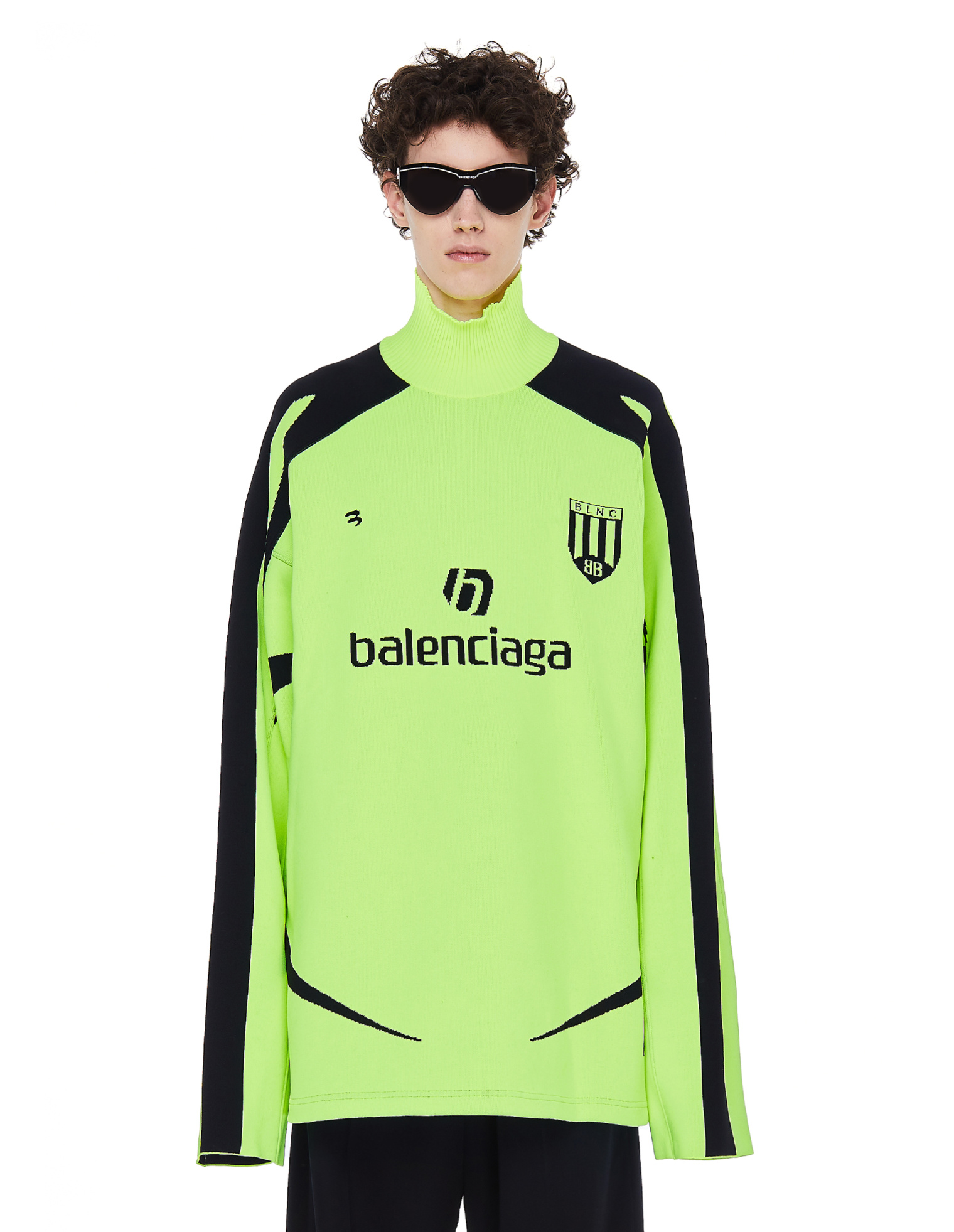 Balenciaga Soccer High-Neck Sweater