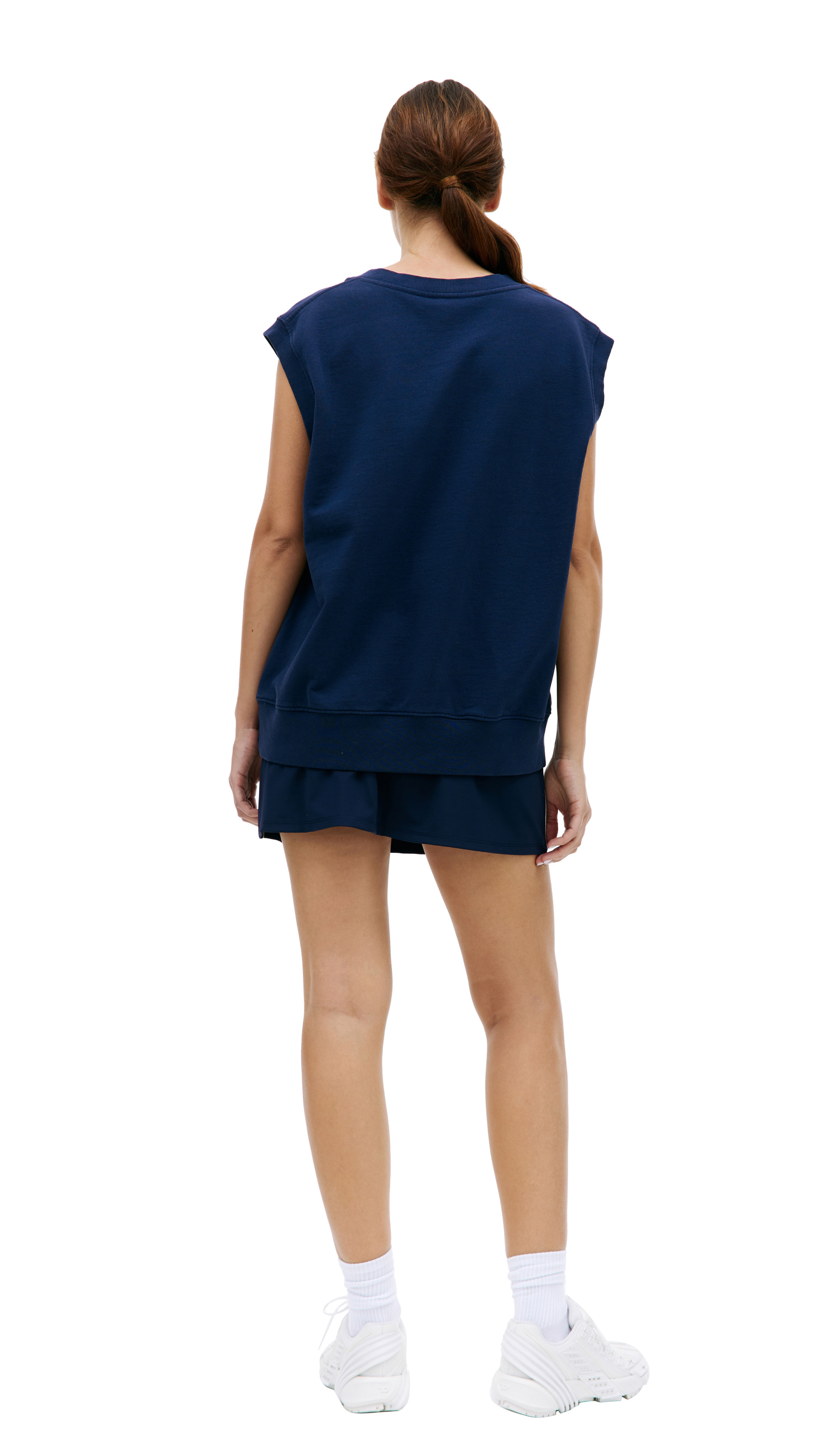 SPORTY & RICH Navy V-neck vest