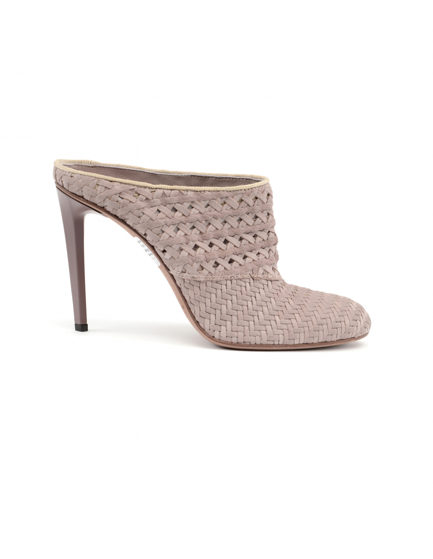Haider Ackermann Pink Leather Wicker Heels