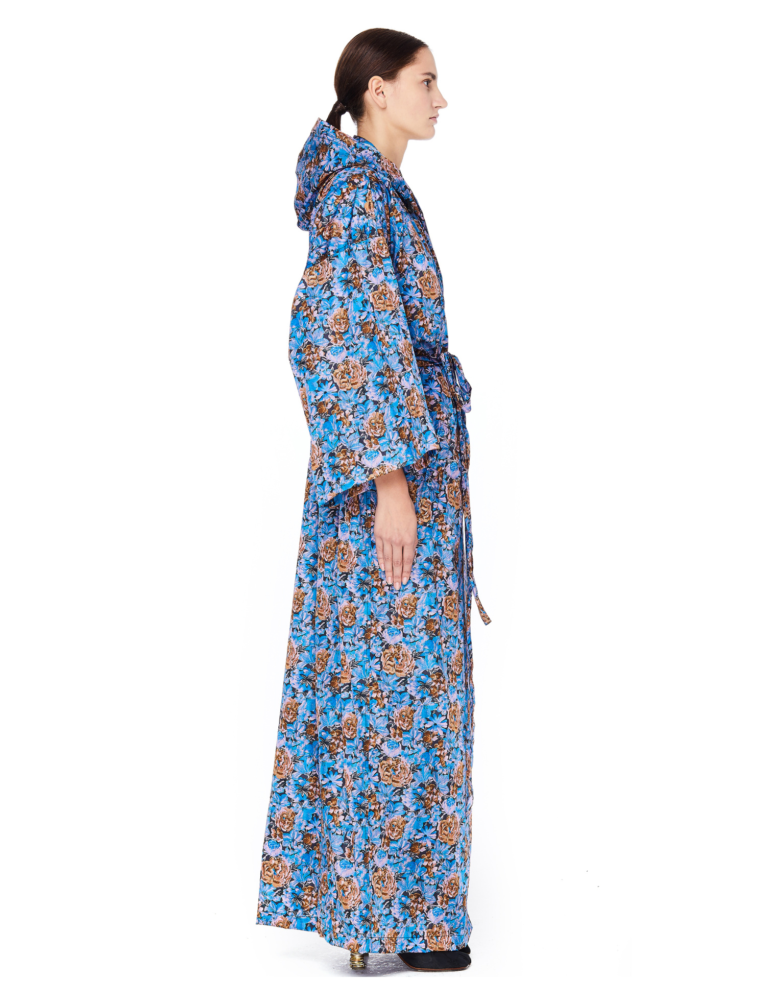 VETEMENTS Flower-printed Kimono Raincoat
