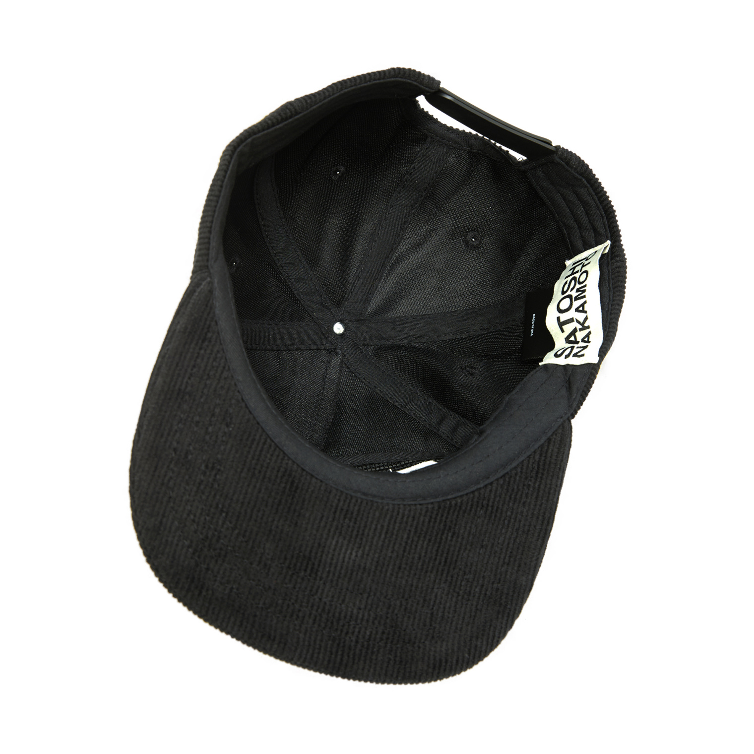 Satoshi Nakamoto Embroidered corduroy cap