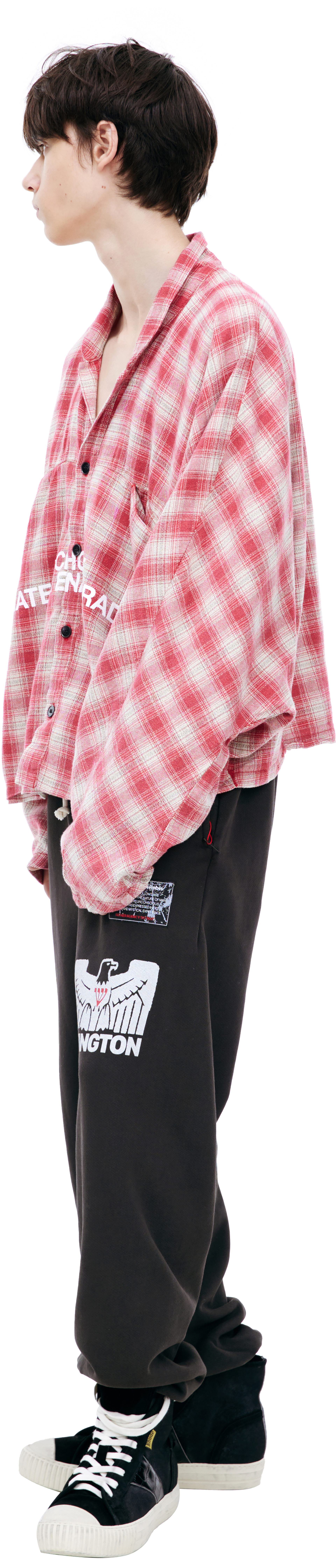 RRR123 Checkered print shirt