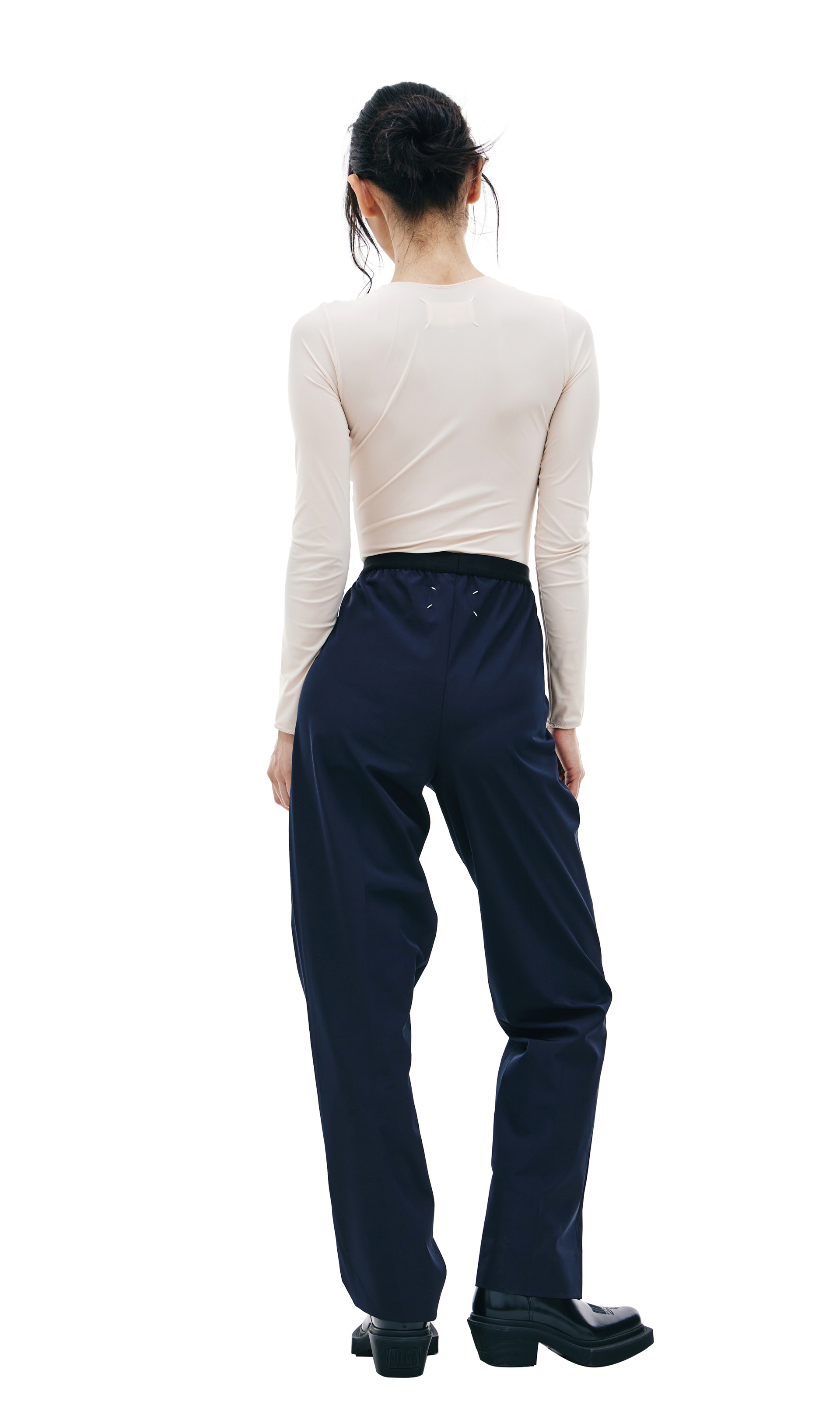 Maison Margiela Navy Blue Trousers