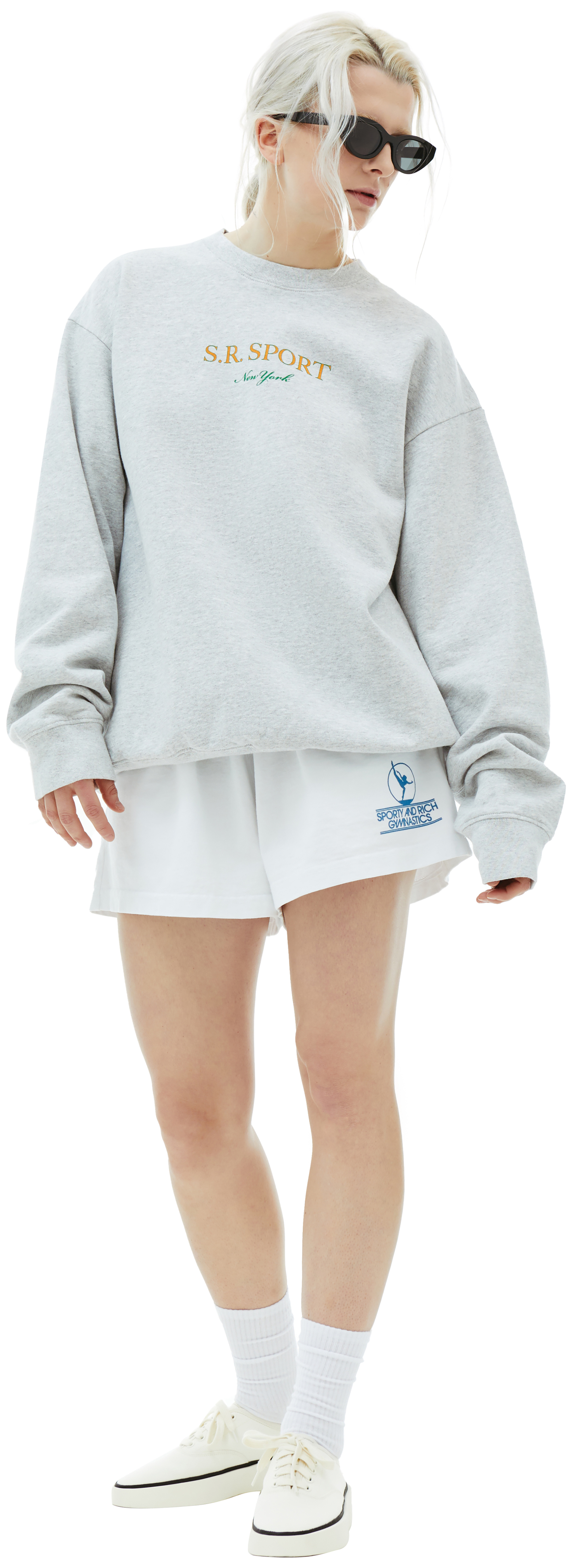 SPORTY & RICH Wimbledon cotton sweatshirt