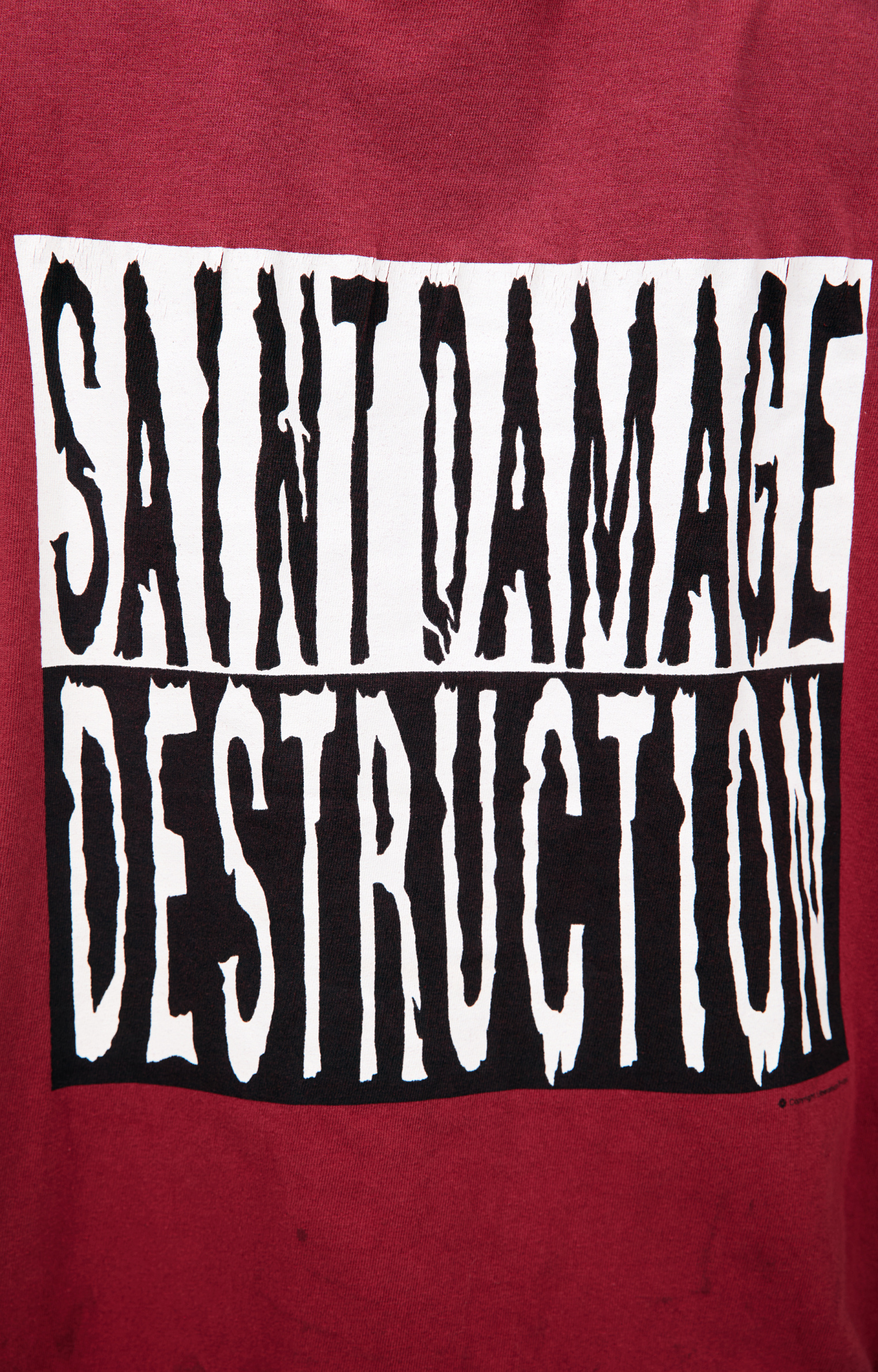 Saint Mxxxxxx T-shirt with a ripped effect