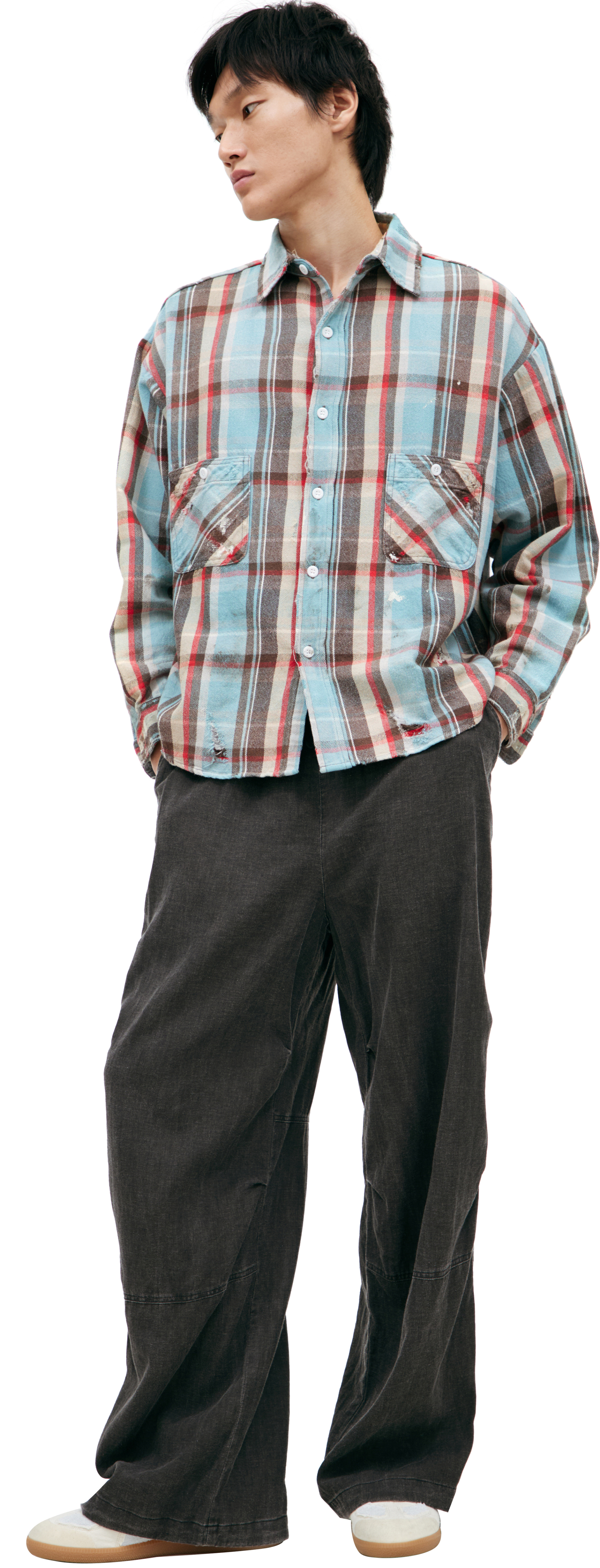 Saint Mxxxxxx Oversize plaid shirt