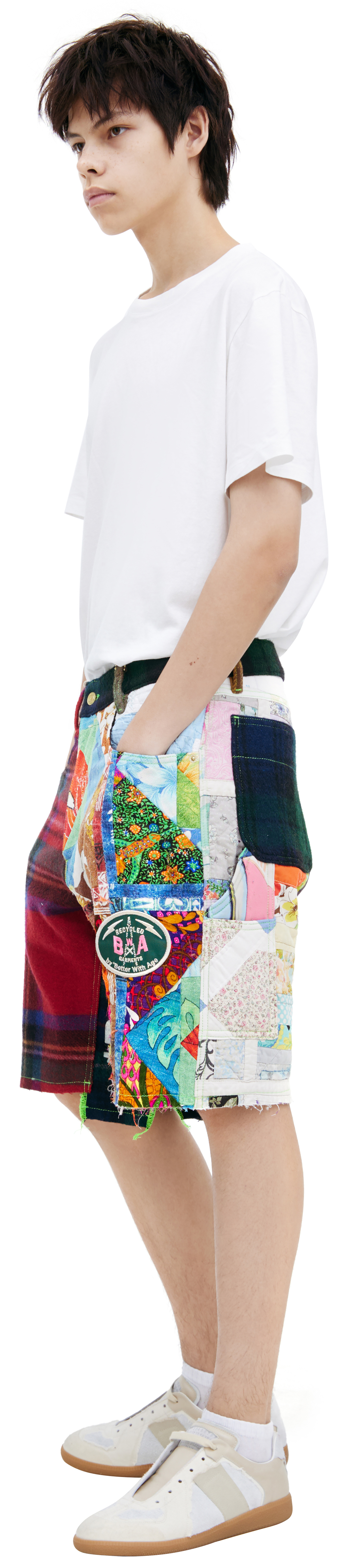 BETTER WITH AGE Combination cotton shorts