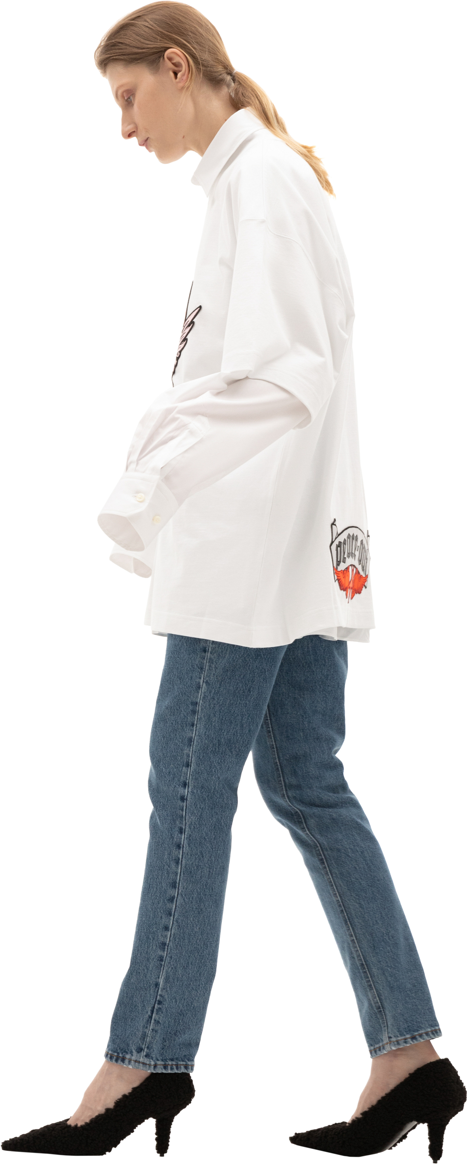 VETEMENTS The Devil T-shirt in white