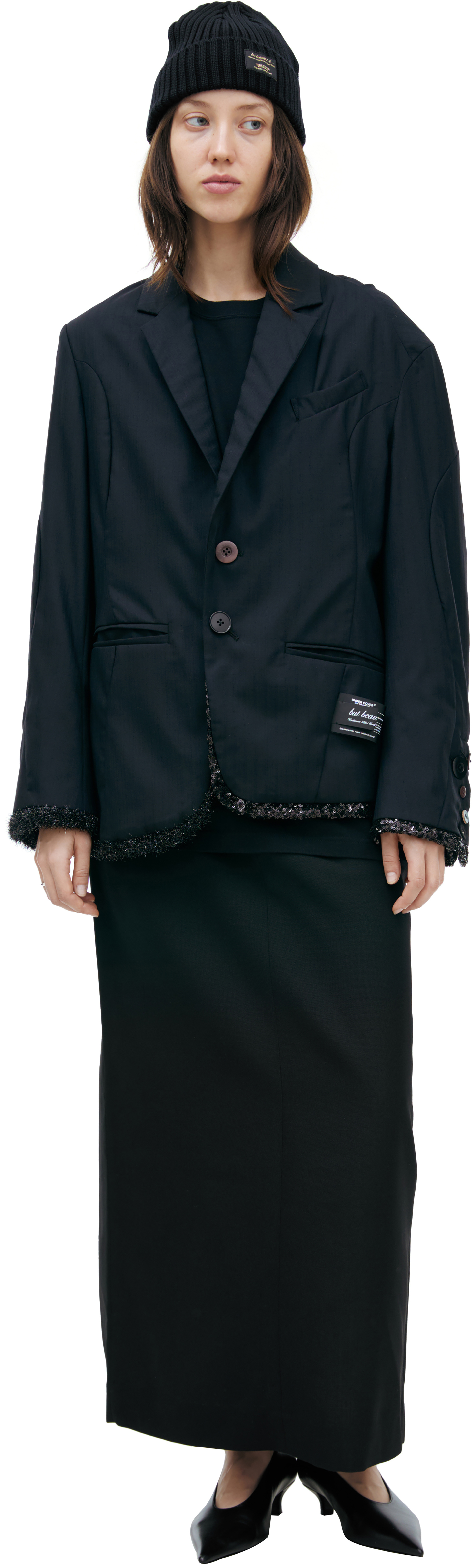 Undercover Jacket with glitter trim