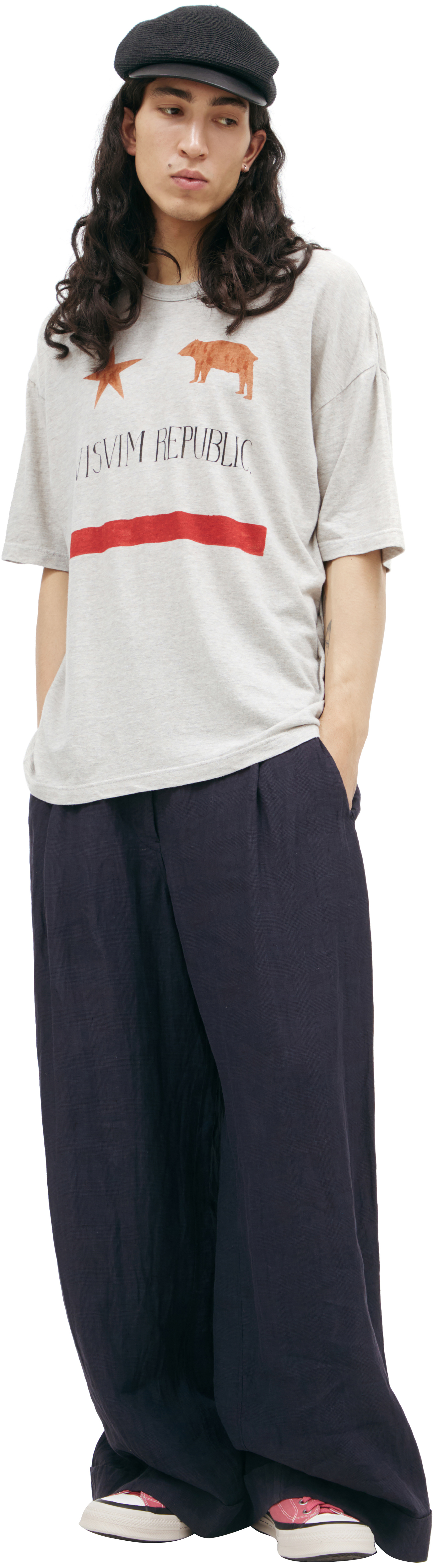 visvim Grey print T-shirt