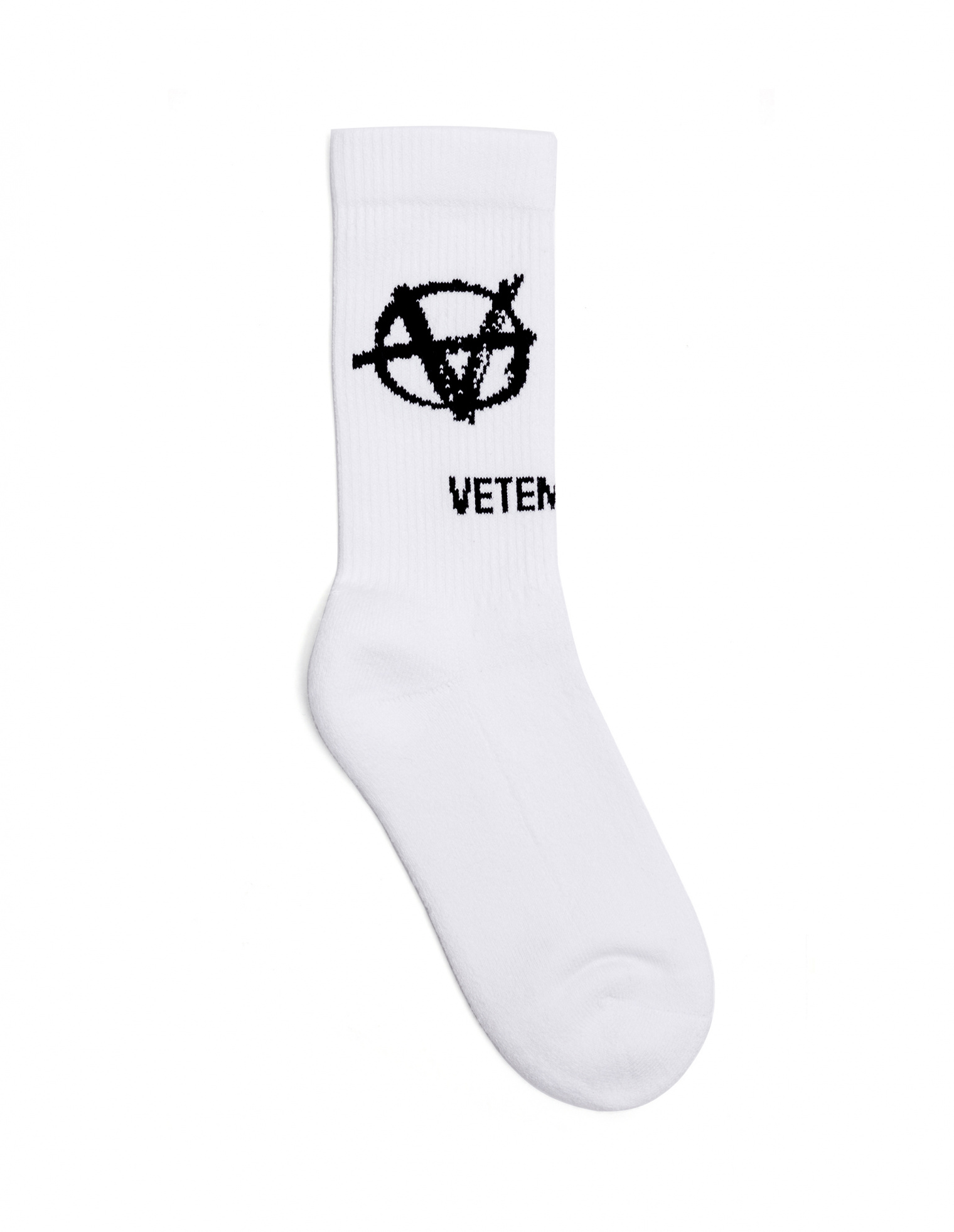 VETEMENTS Хлопковые белые носки с логотипом
