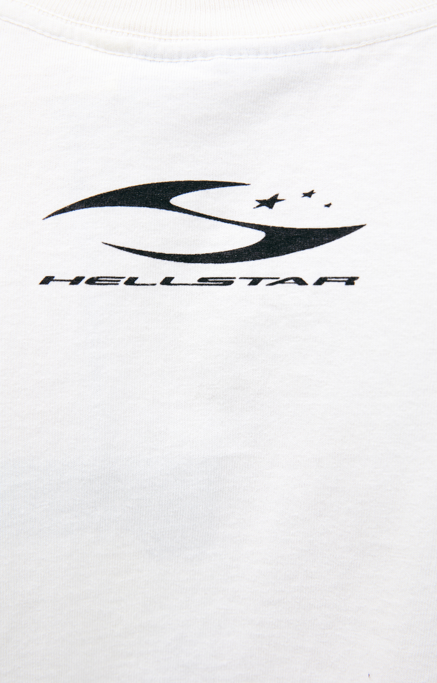 Buy Hellstar men white logo t-shirt for $305 online on SV77