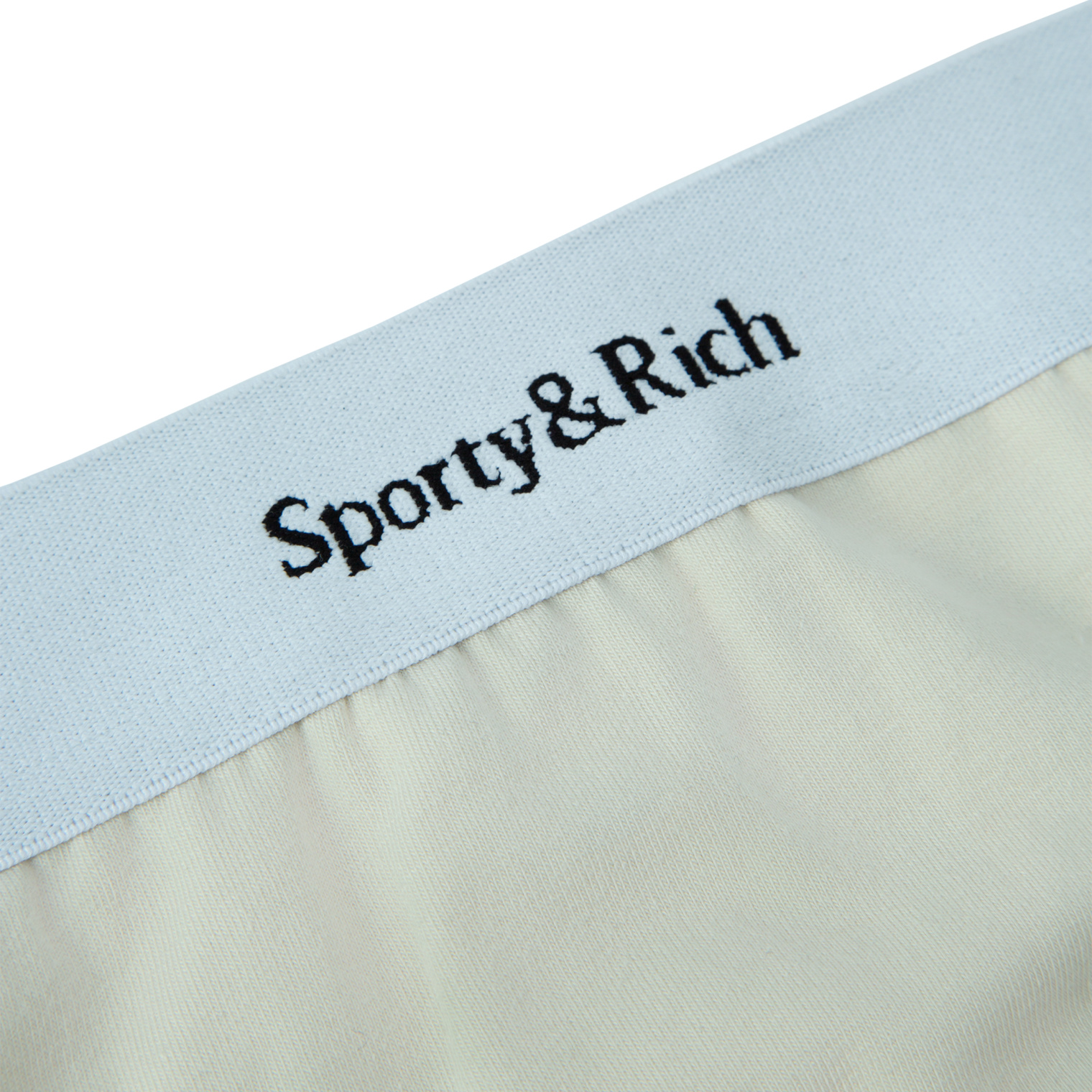 SPORTY & RICH Beige Serif thong