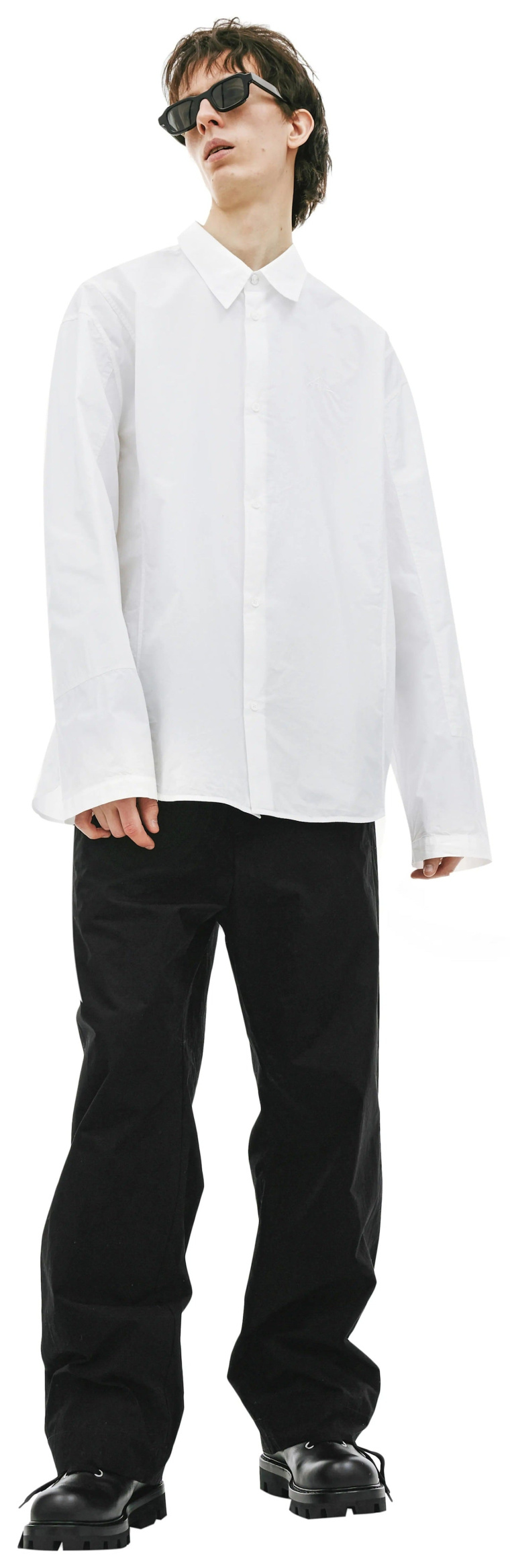 OAMC X-Pand White Cotton Poplin Shirt