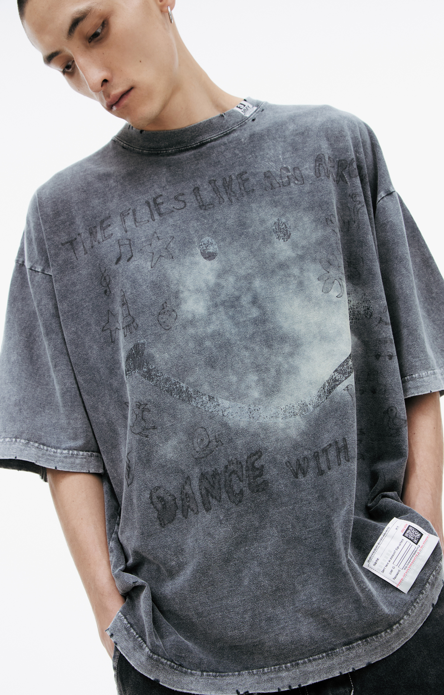 Maison Mihara Yasuhiro T-shirt with smile print