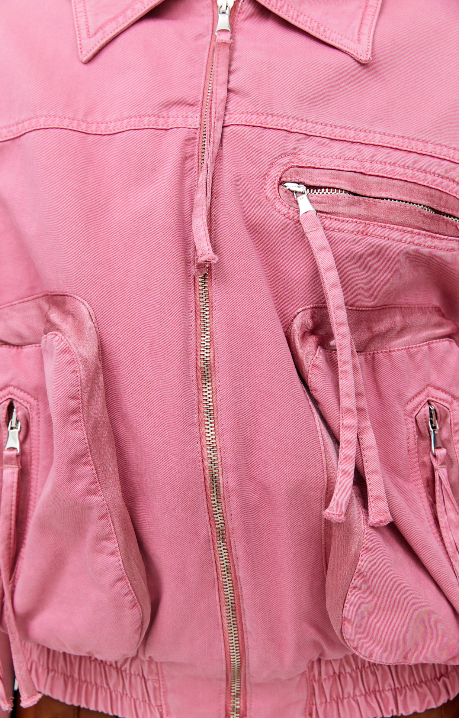 Blumarine Pink padded bomber jacket