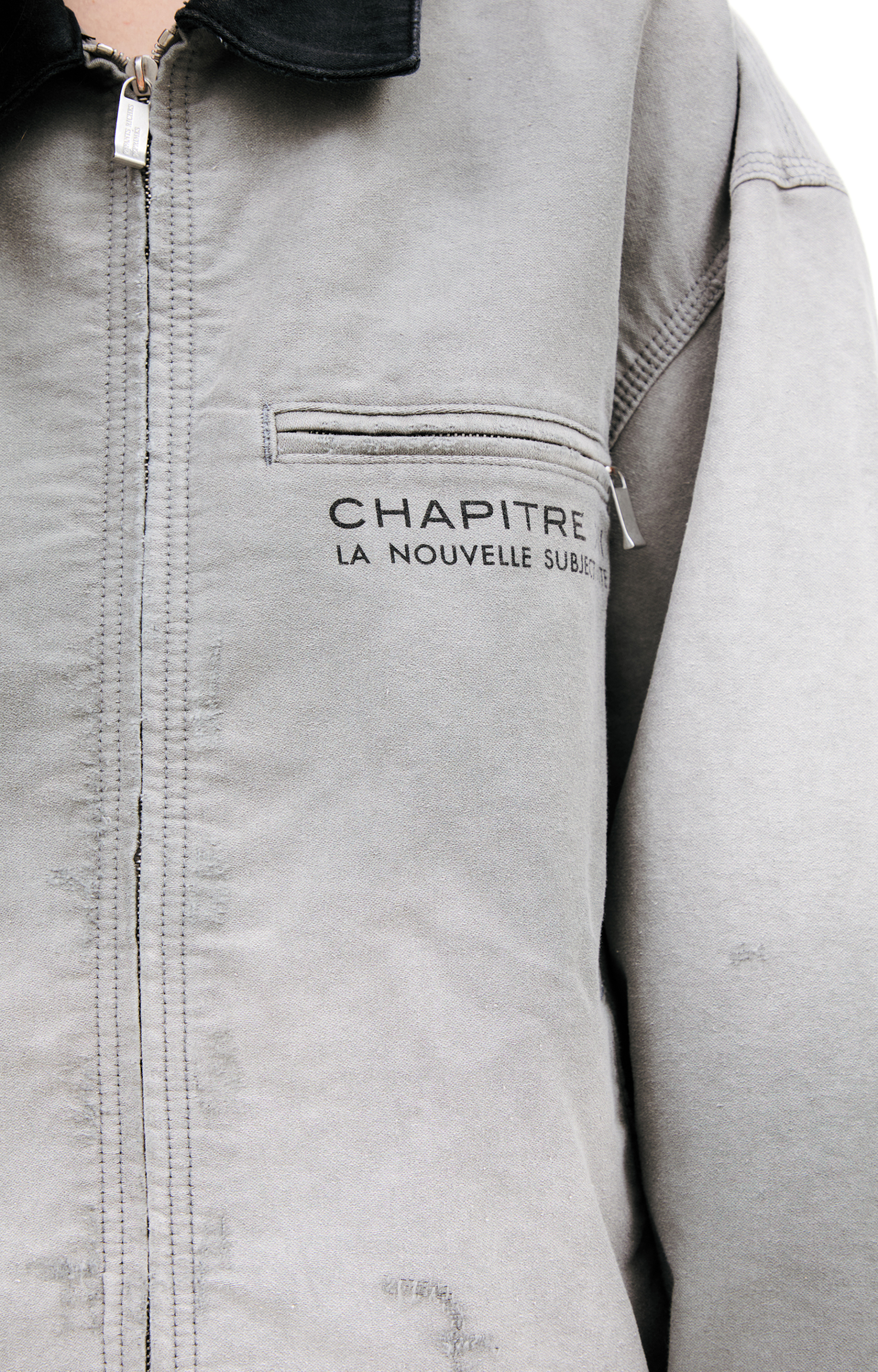 Enfants Riches Déprimés Grey jacket with patches