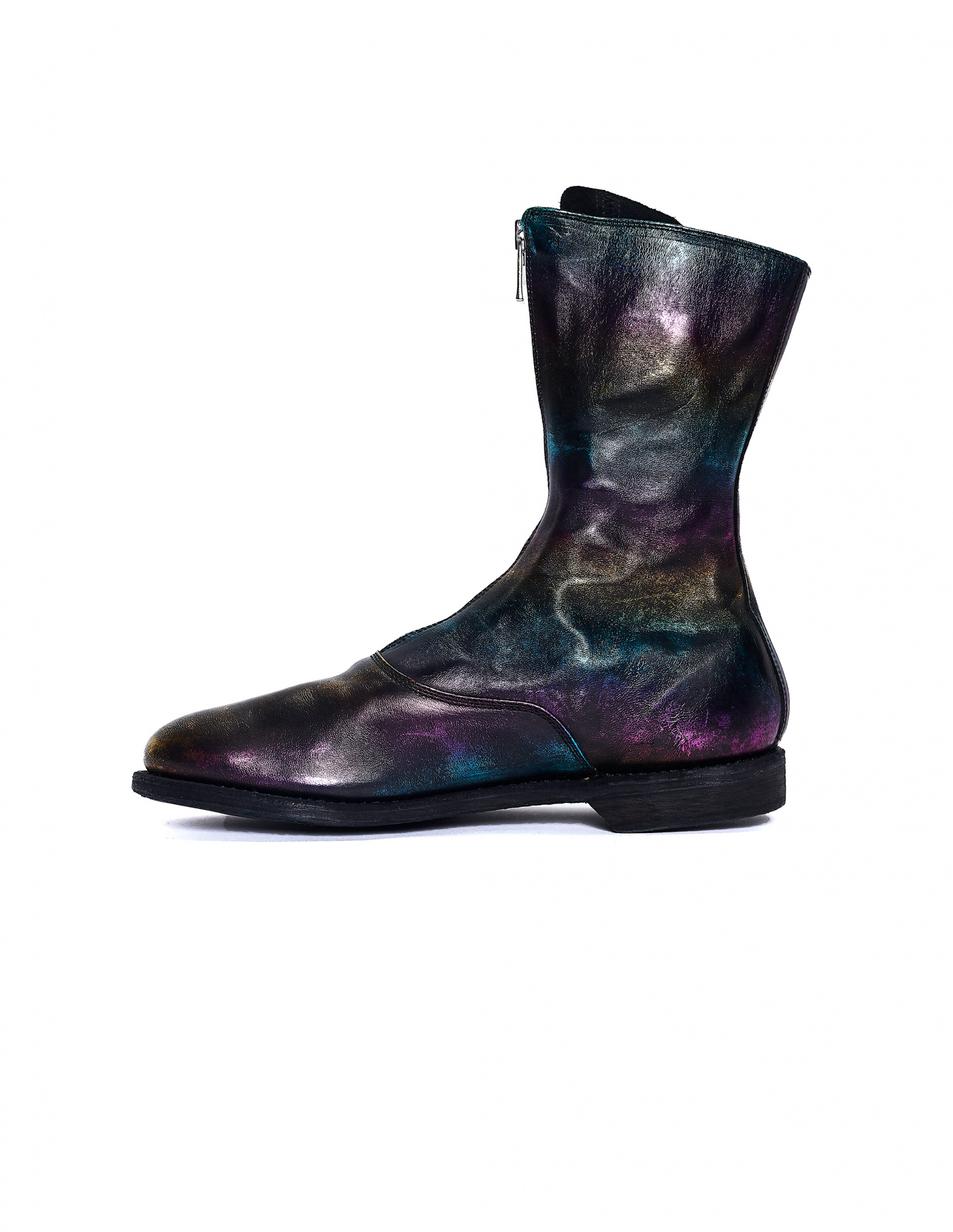 Guidi Rainbow Leather Zip Boots