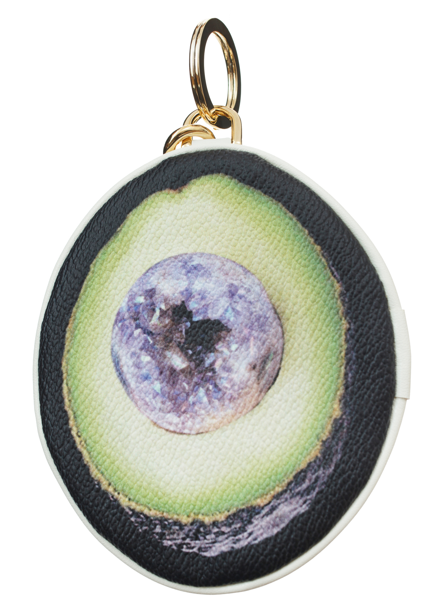 Undercover Avocado aux-leather keyring pouch