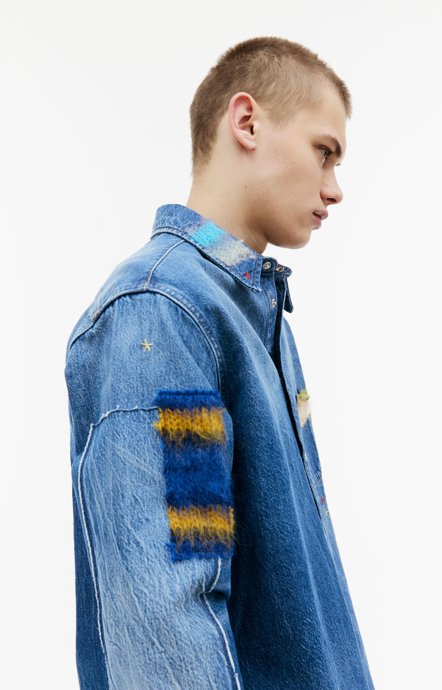 Marni Patchwork denim shirt