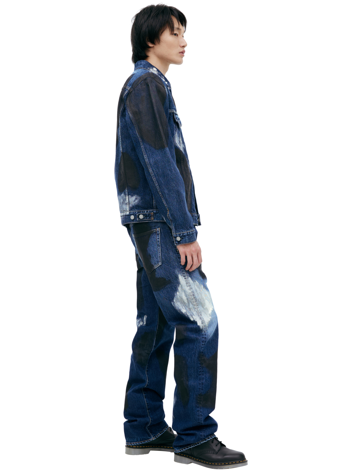 Yohji Yamamoto Denim jacket with paint effect