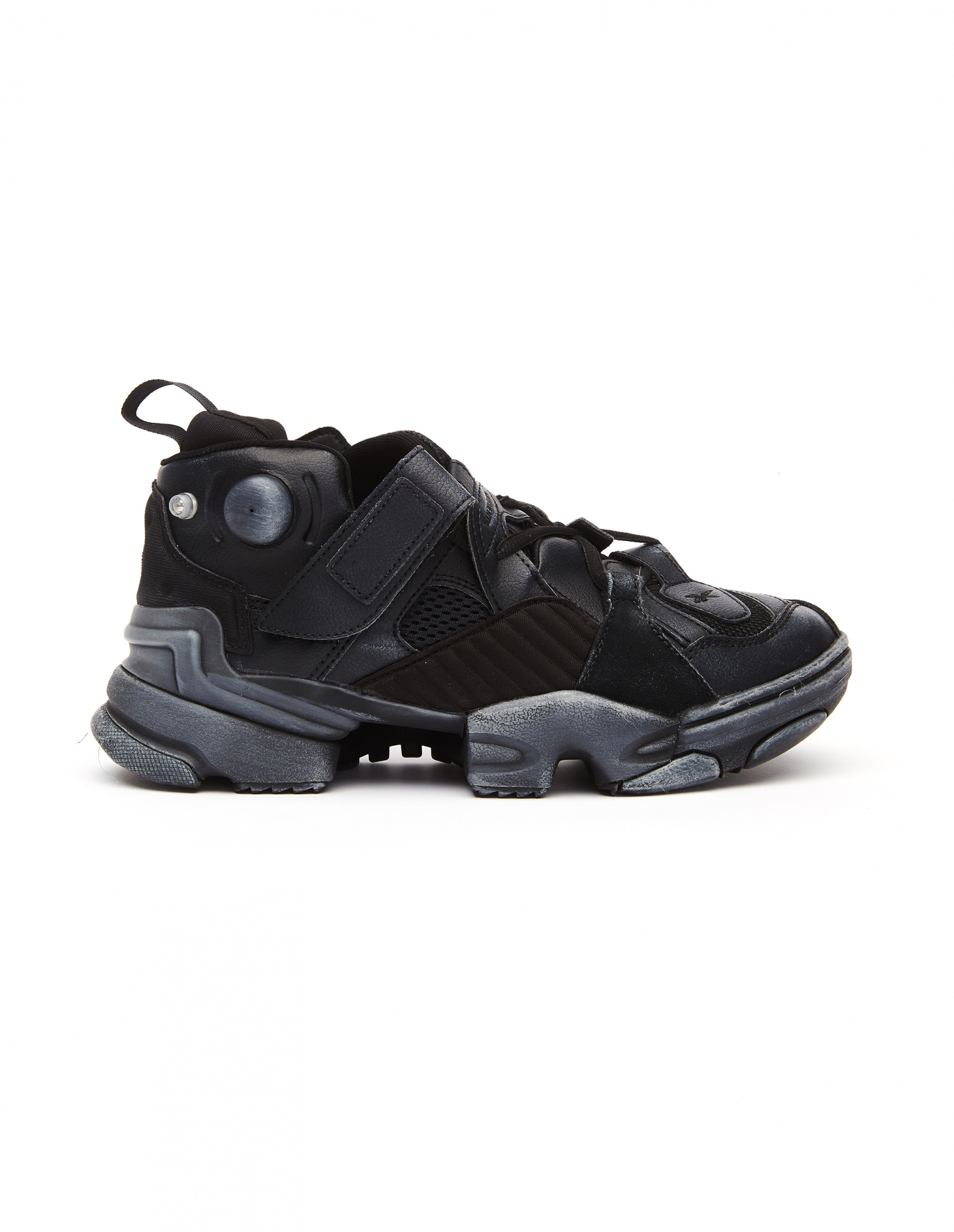 Buy VETEMENTS men black reebok genetically modified pump sneakers