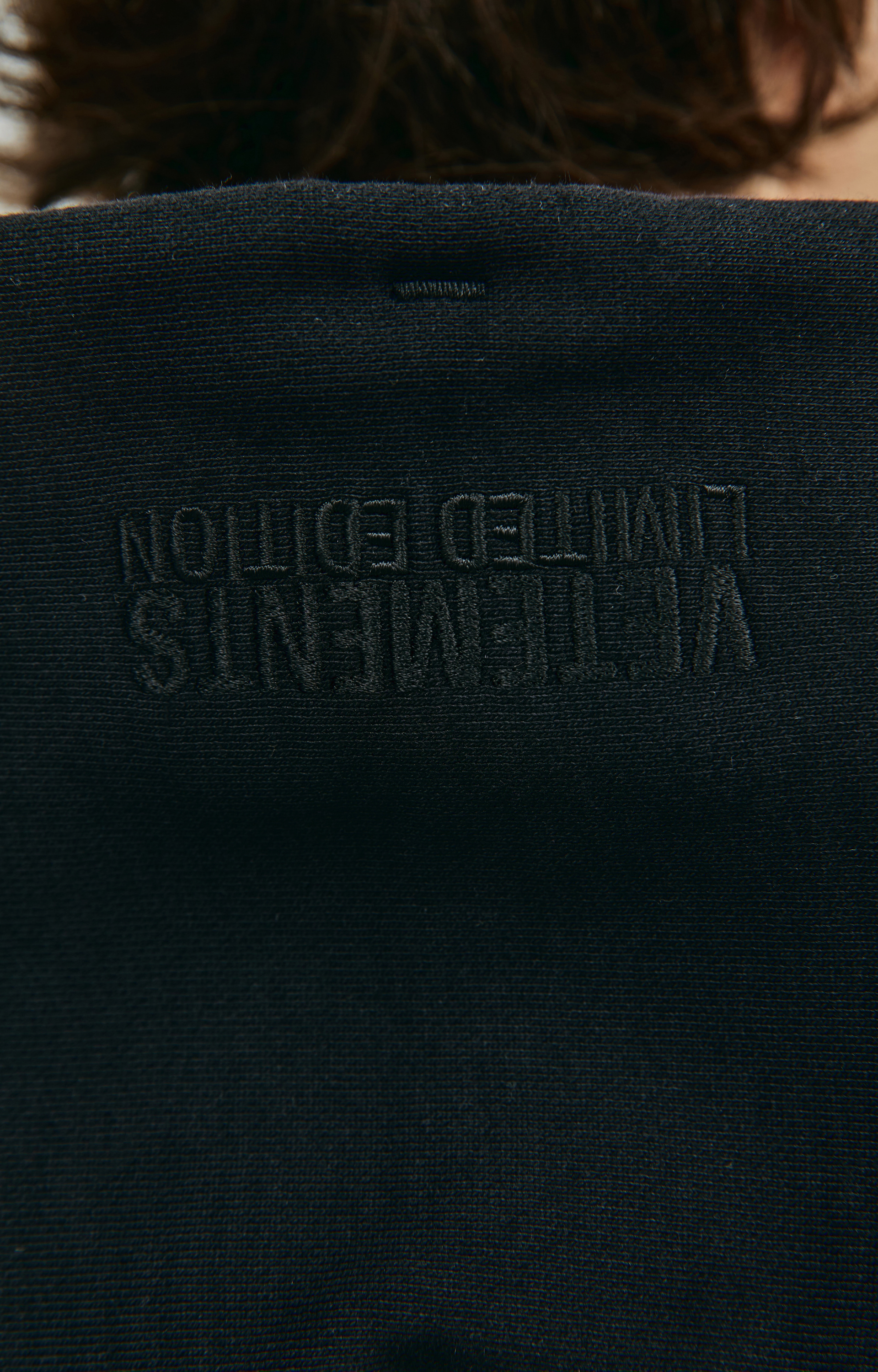 VETEMENTS Black printed hoodie