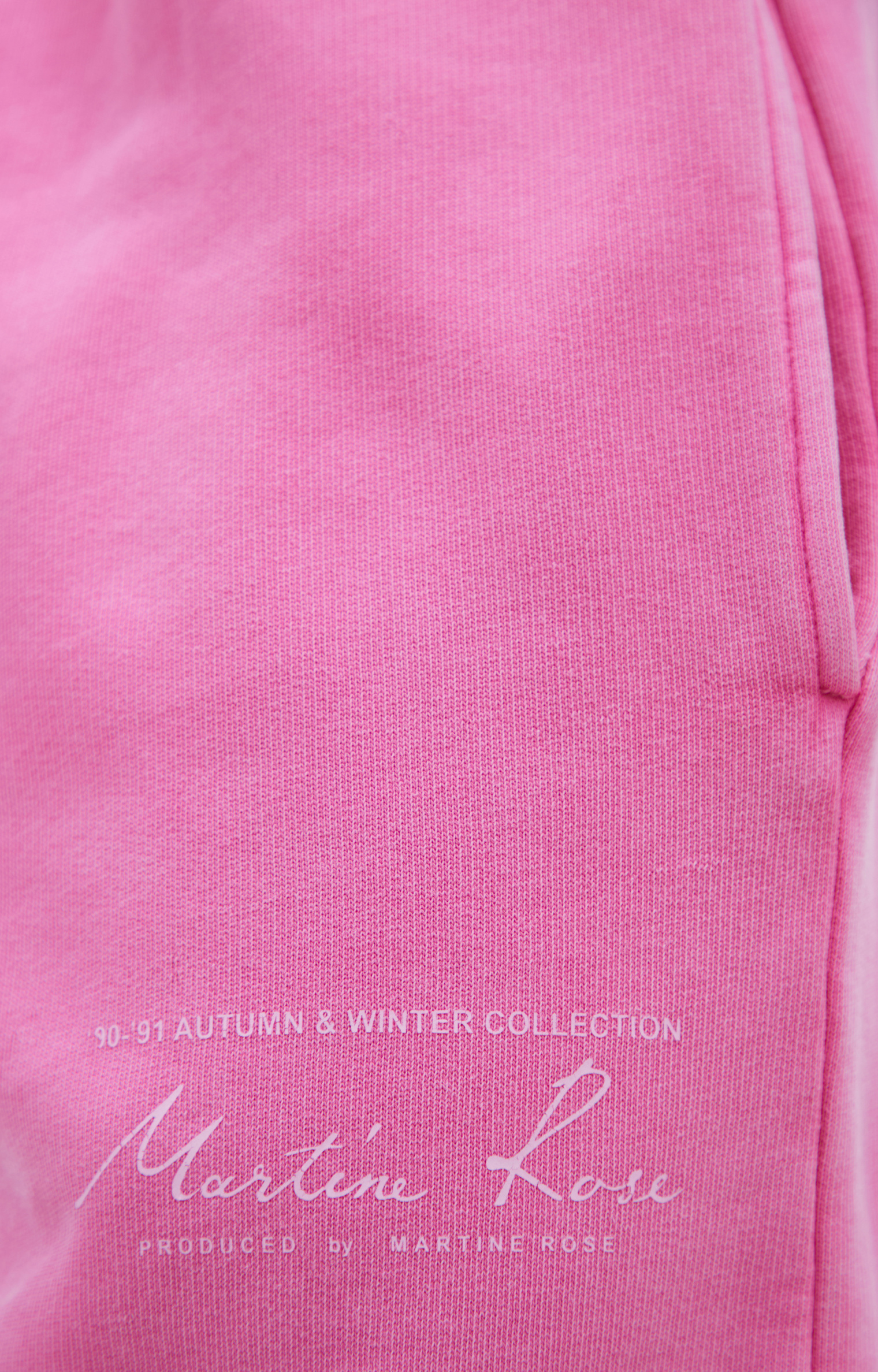 Martine Rose Pink logo sweatpants