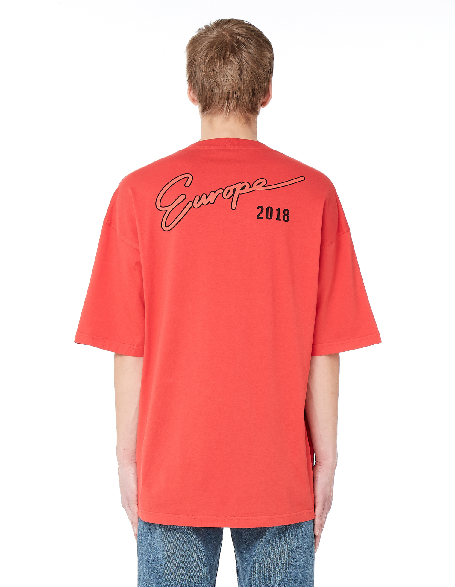 Balenciaga Men\'s Europe 2018 Cotton T-Shirt