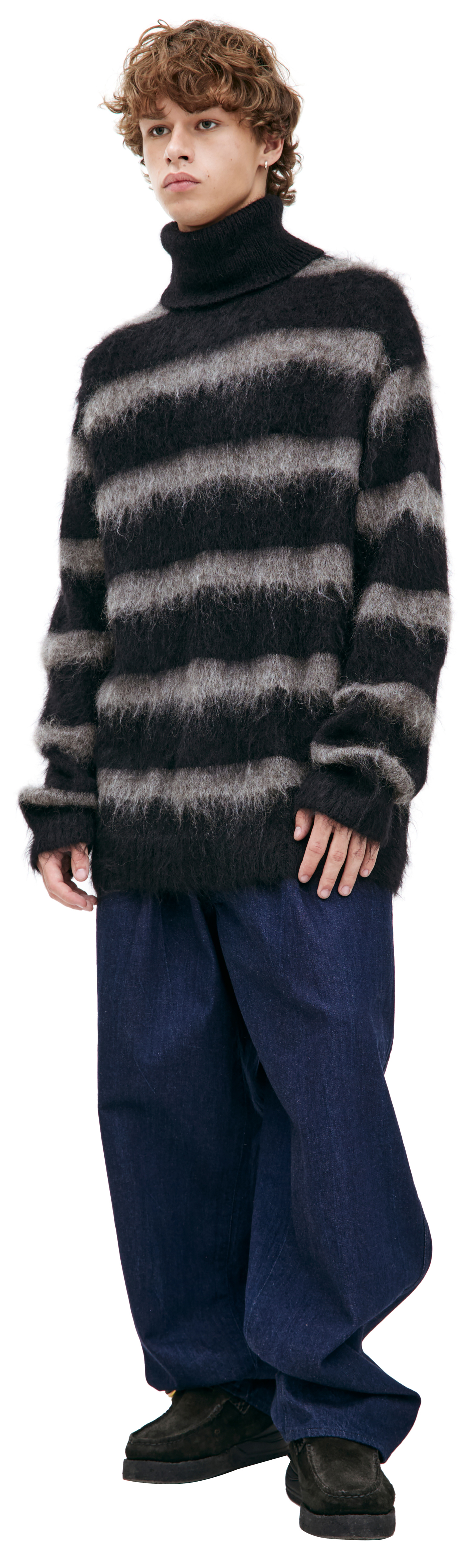 Yohji Yamamoto Striped wool sweater