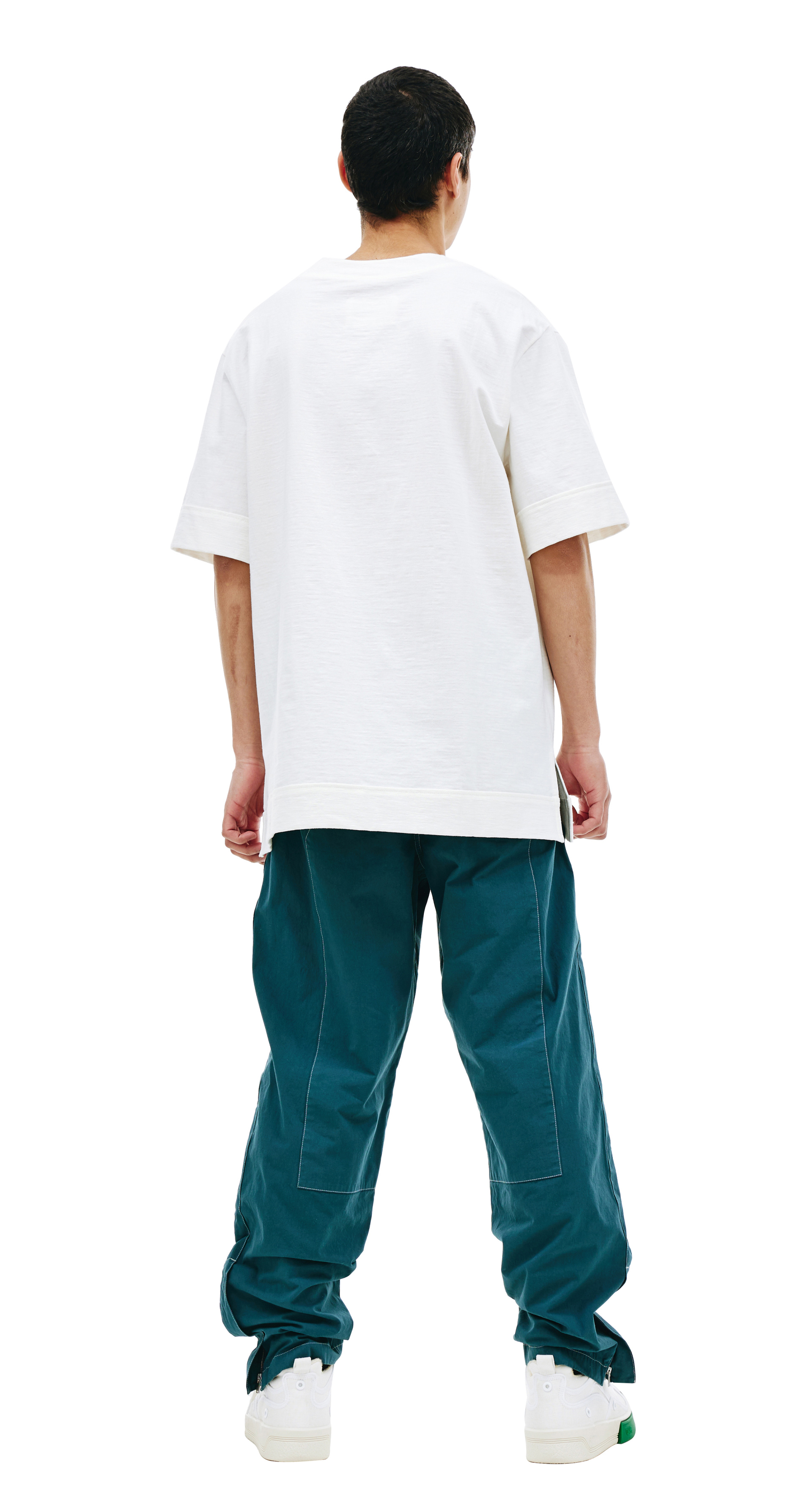 Jil Sander White V-Neck T-Shirt