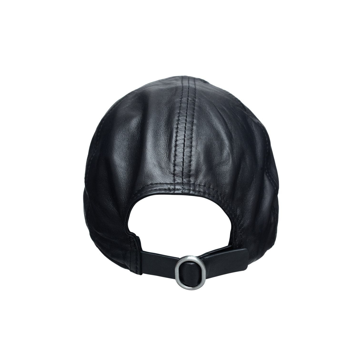 Jil Sander Black leather cap