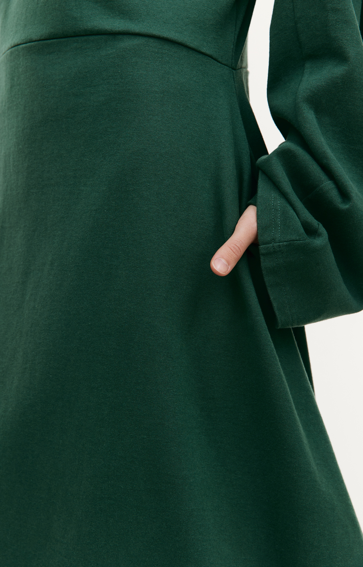 VETEMENTS Green ruffle midi dress