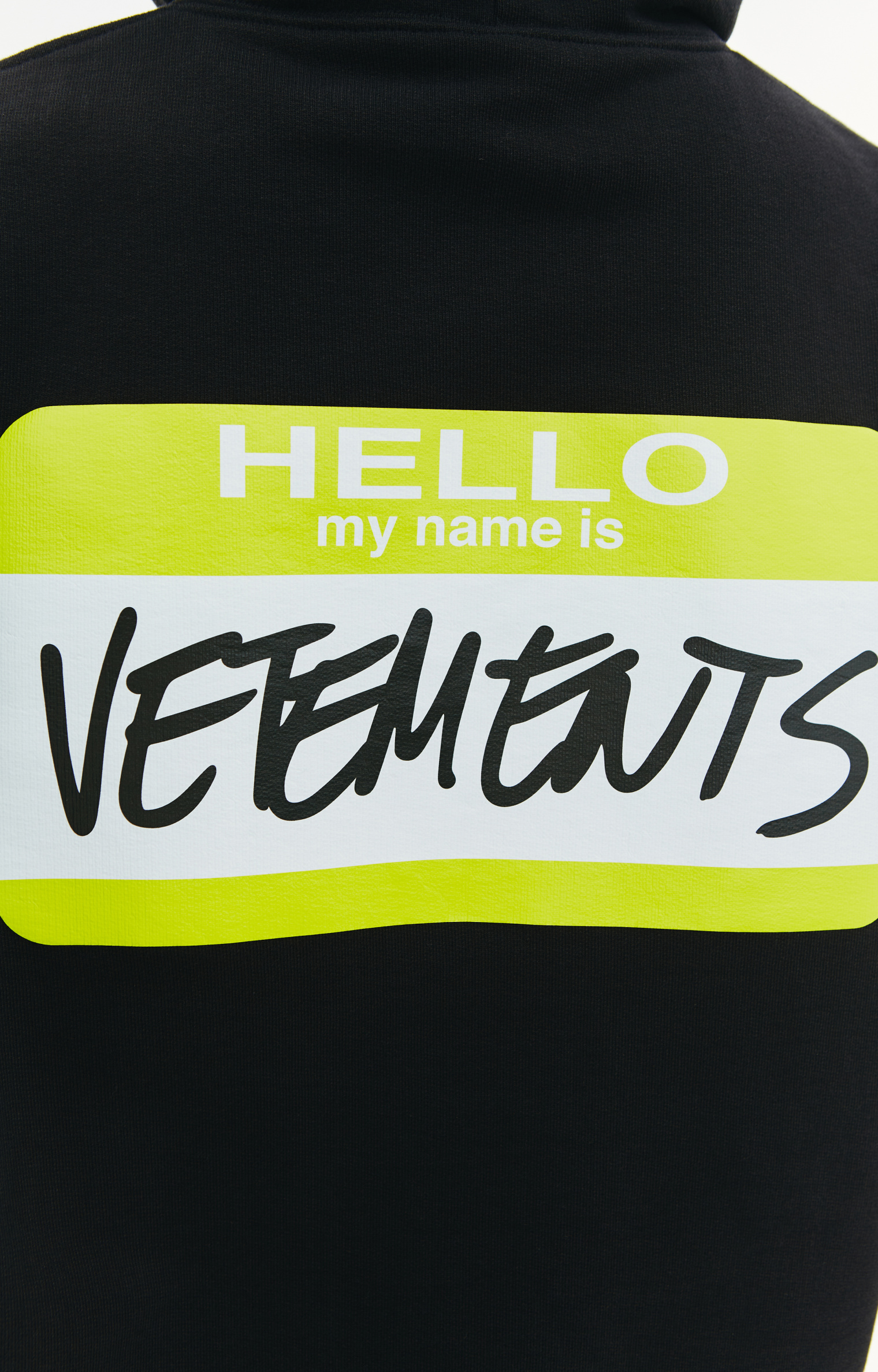 VETEMENTS \'My name is\'  zip hoodie