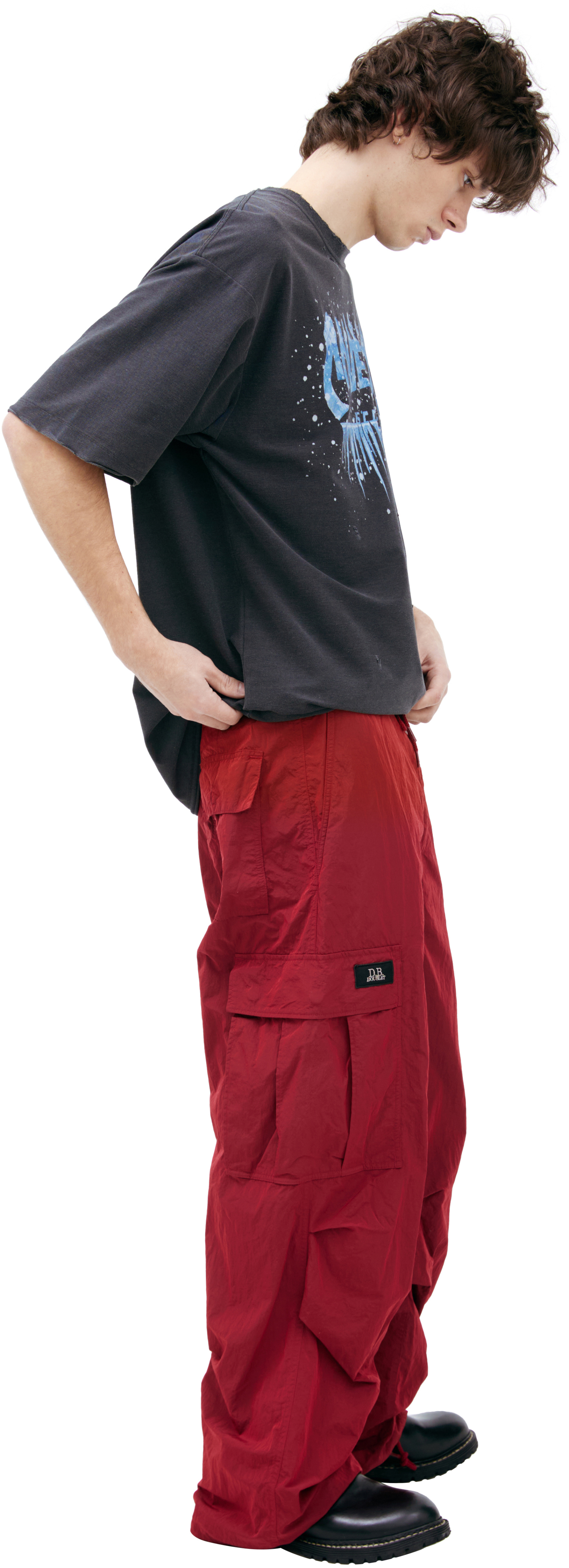 Doublet Red nylon trousers