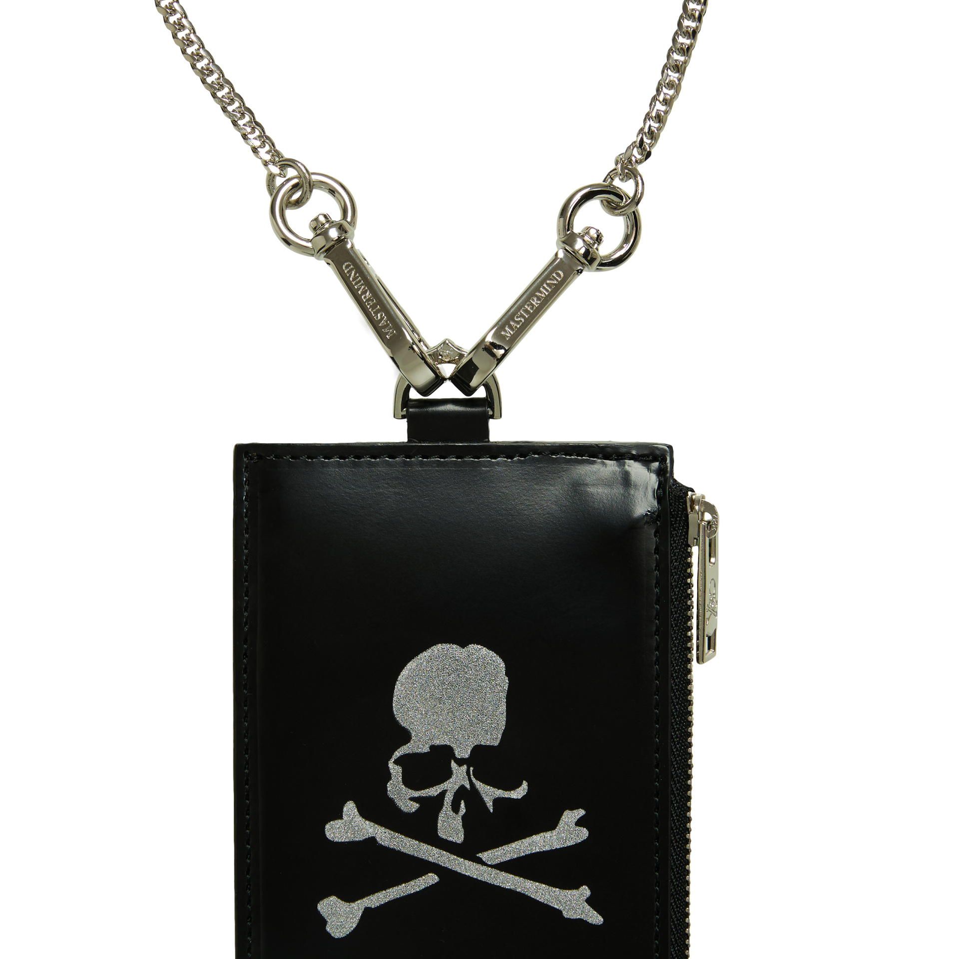 Mastermind WORLD Black leather cardholder