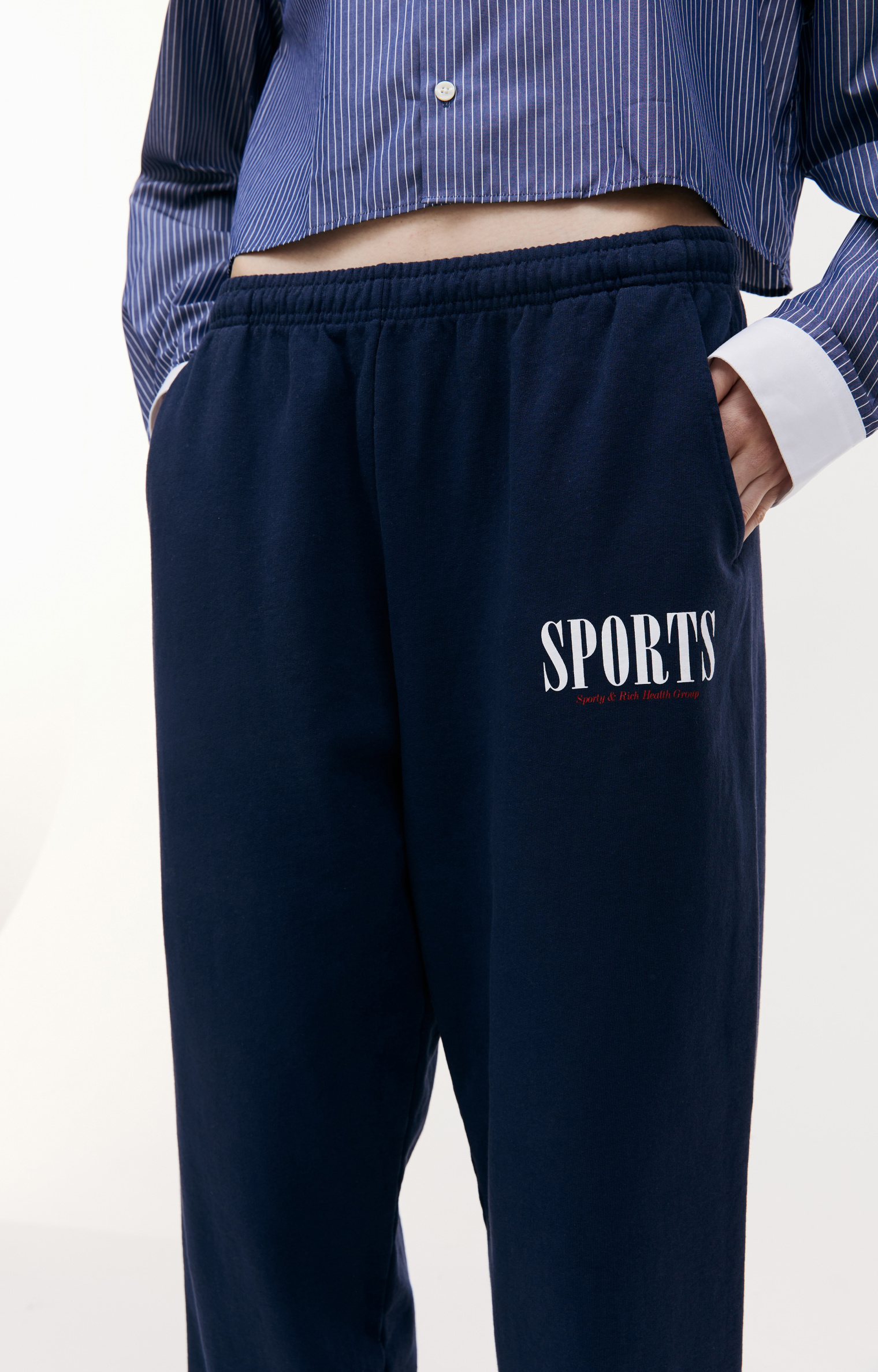 SPORTY & RICH \'Health Club\' printed sweatpants