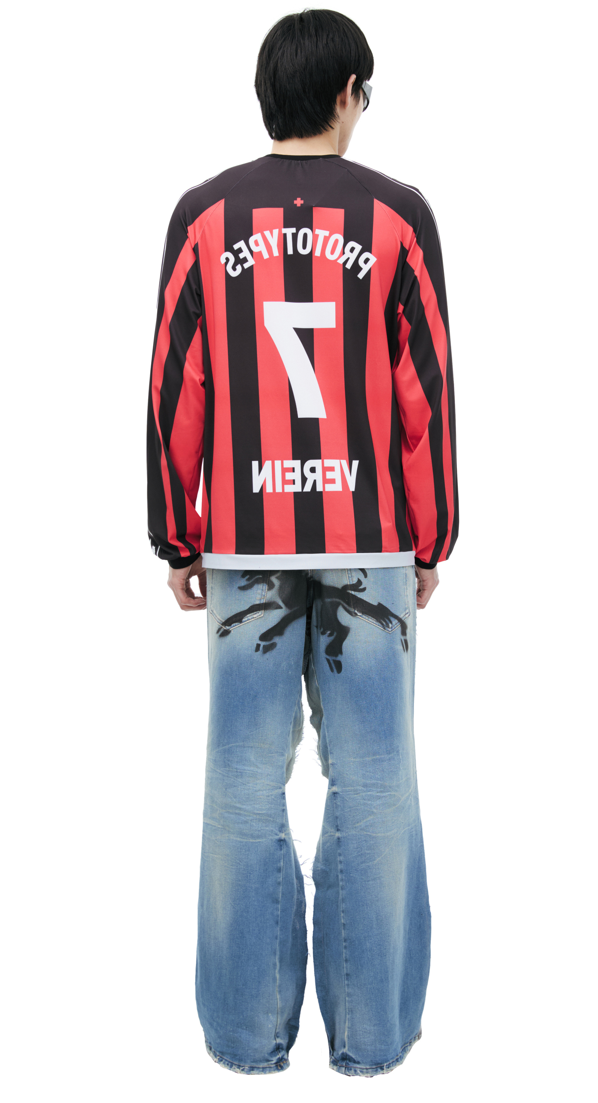 PROTOTYPES Striped Printed Longsleeve