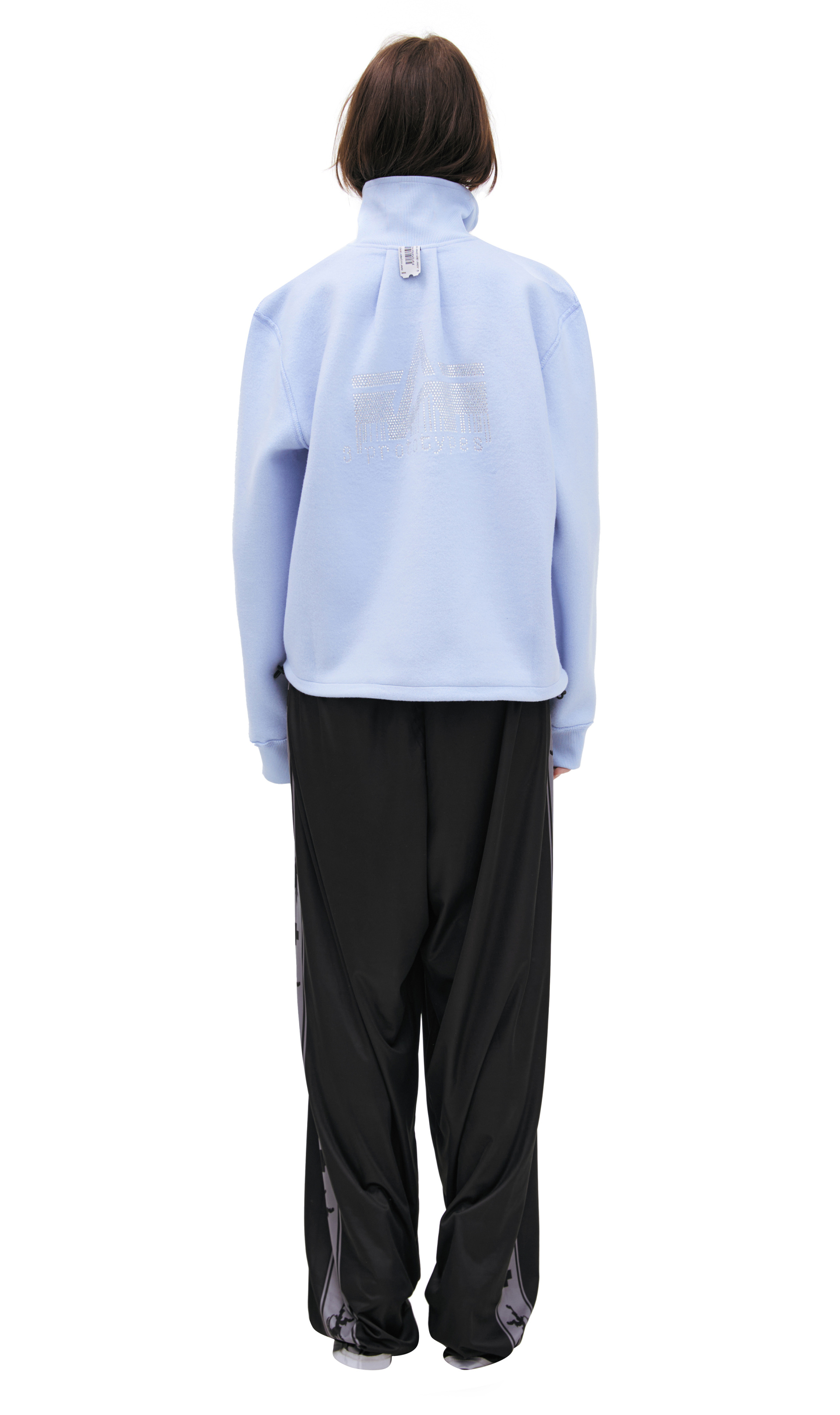 PROTOTYPES Fleece jacket with rhinestones