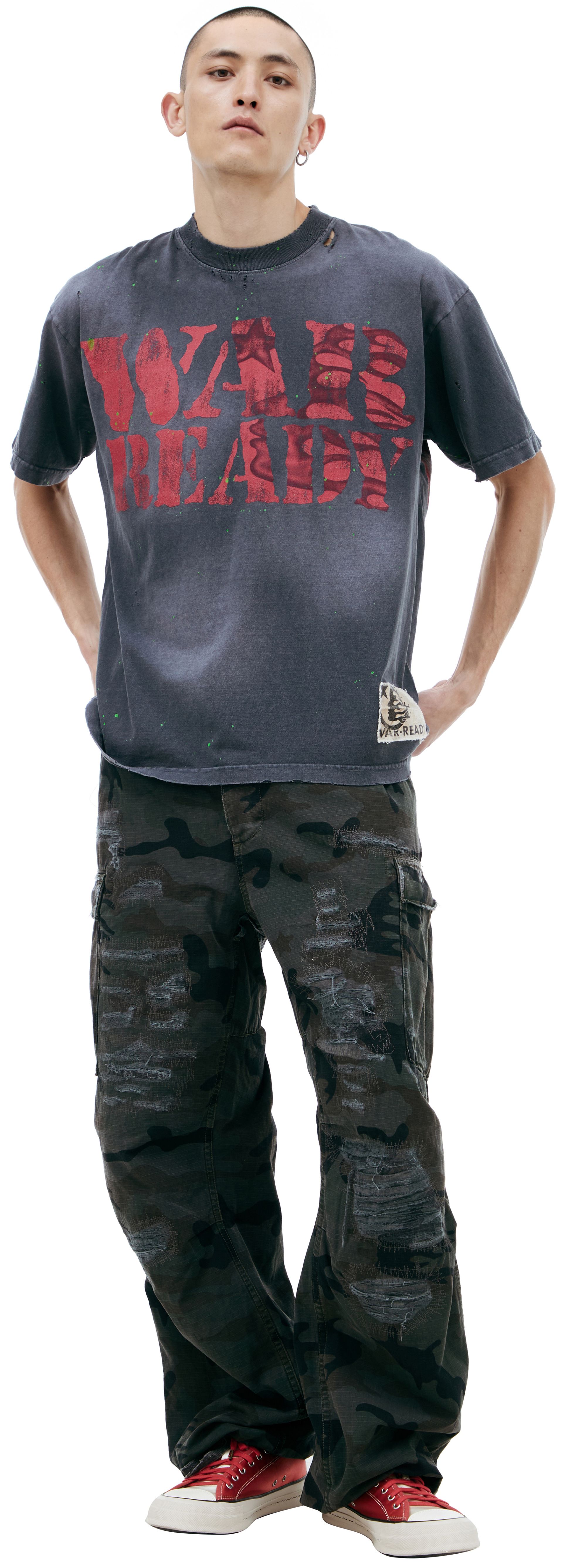 Hellstar T-shirt with print \'War ready\'