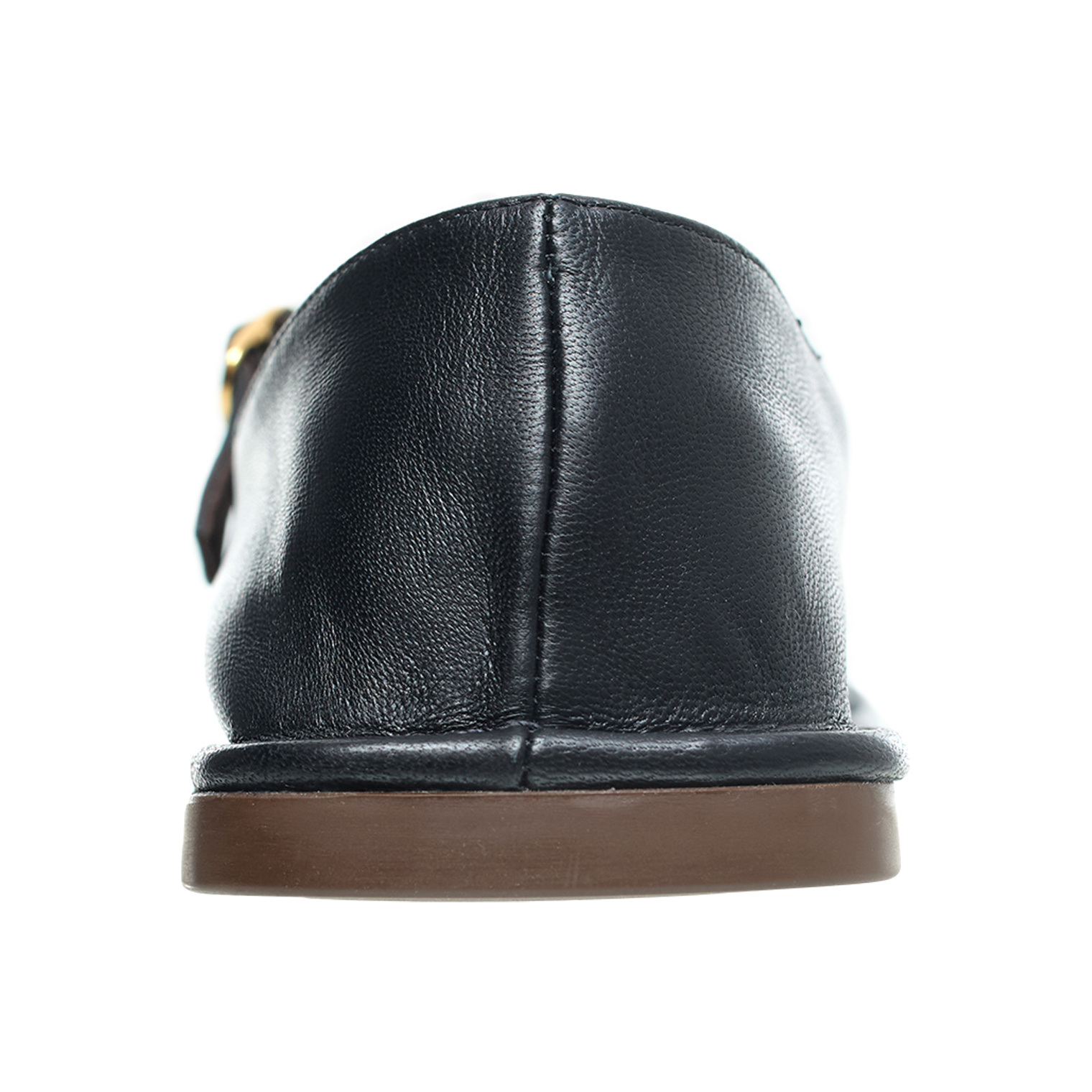 The Row SQUARE T-STRAP Leather Sandals