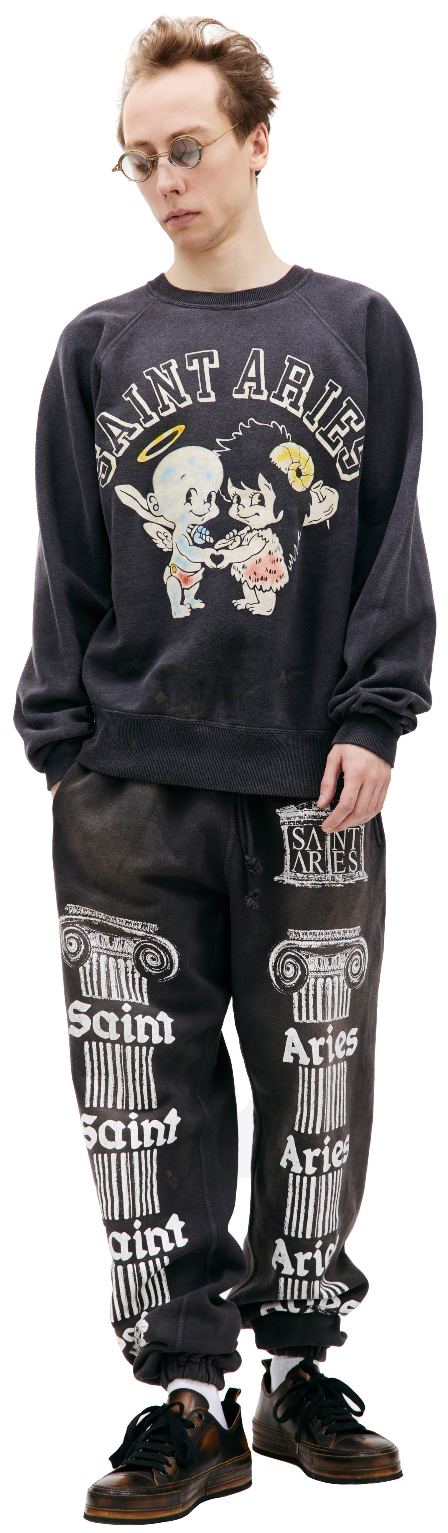 Saint Michael Saint Michael х ARIES printed sweatshirt