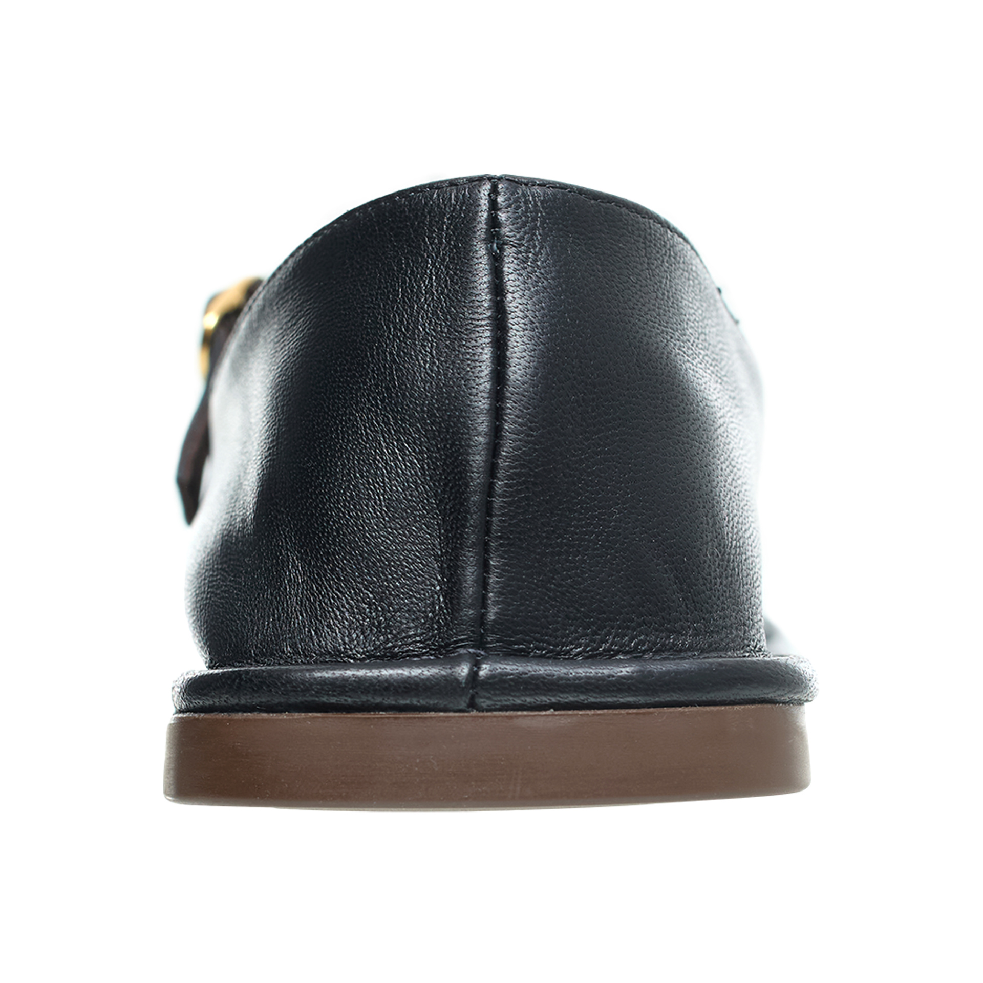 The Row SQUARE T-STRAP Leather Sandals