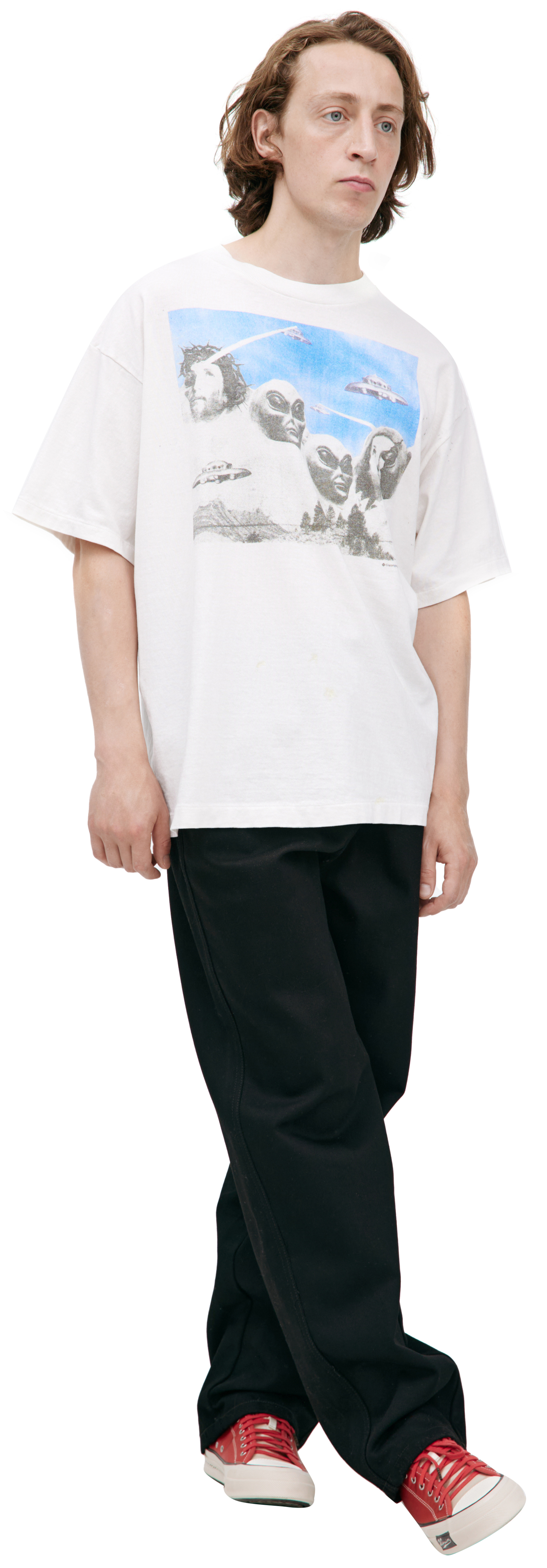 Saint Mxxxxxx White print t-shirt