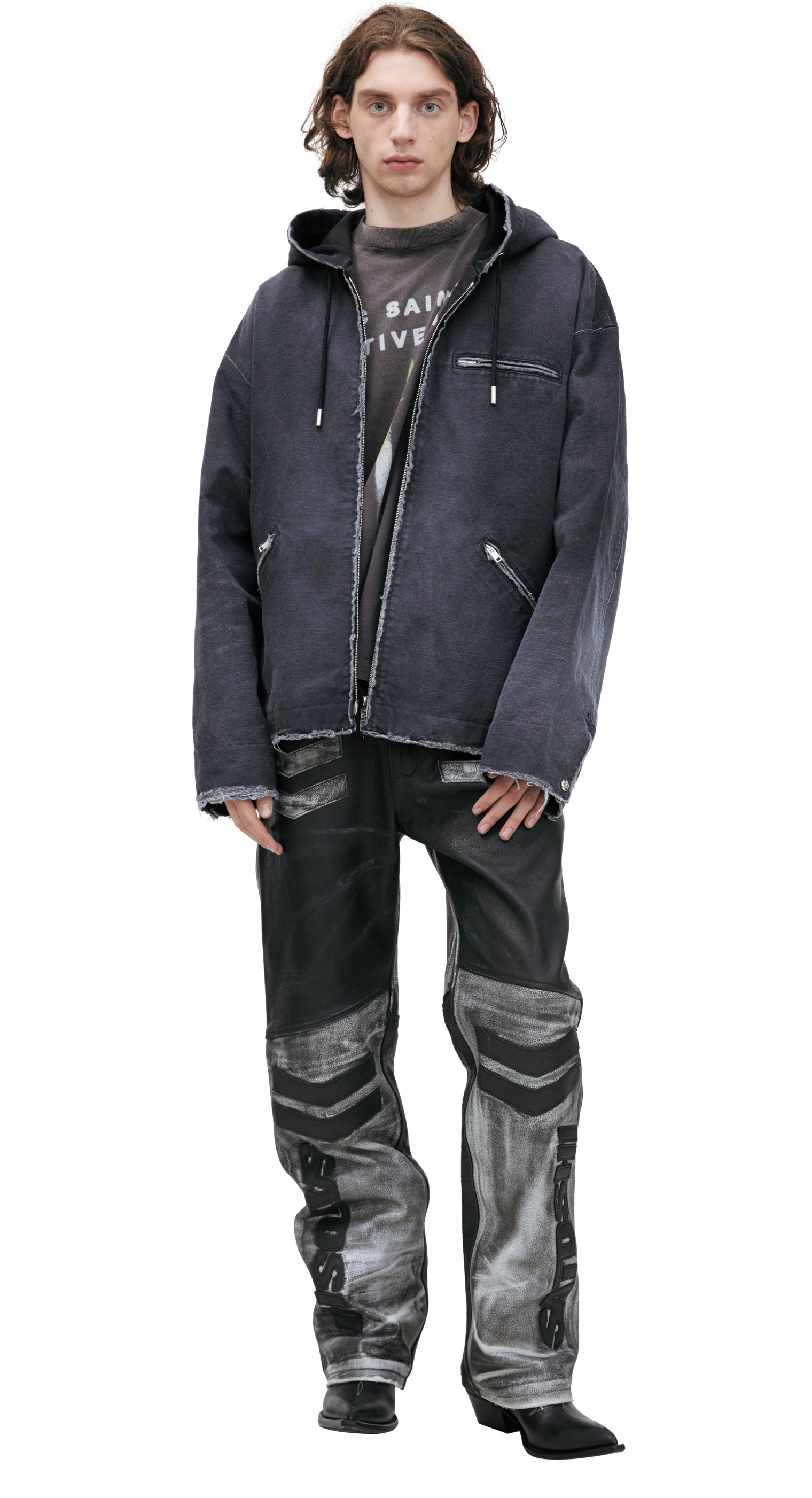 美品◎MASTERMIND WORLD ウォームアップジャケット XL 24年製 Buy Mastermind WORLD men black work jacket with a hood for $3,435
