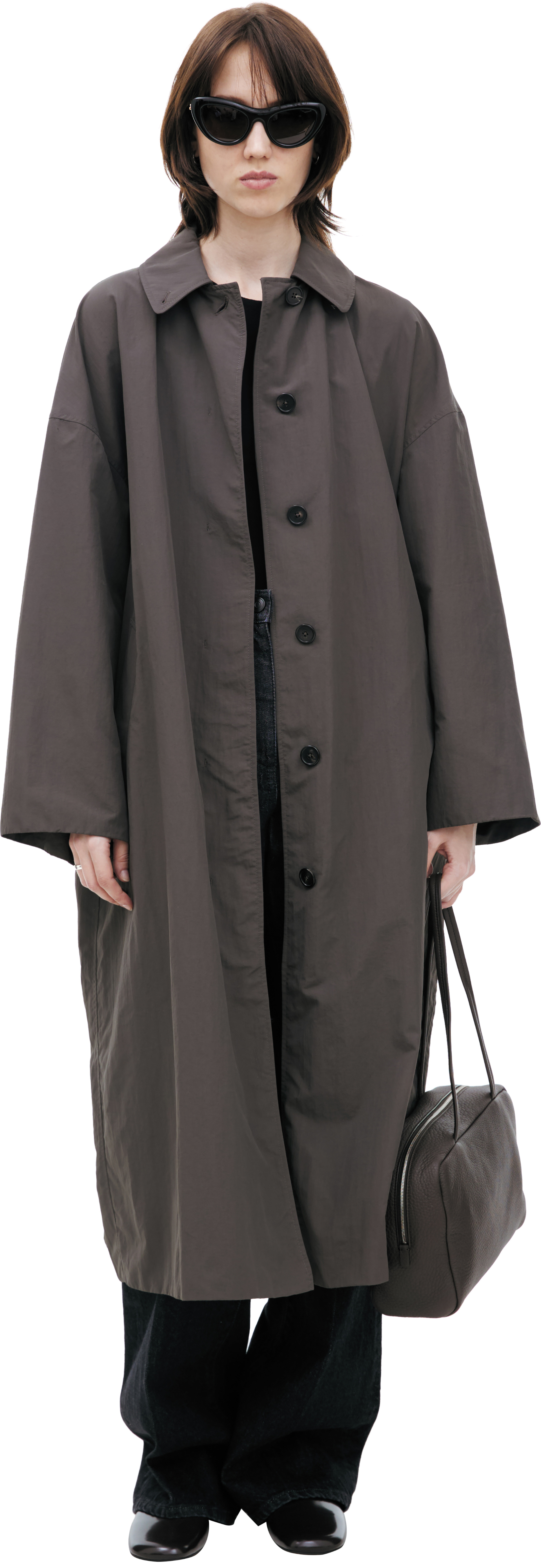 The Row Single-breasted button-down coat