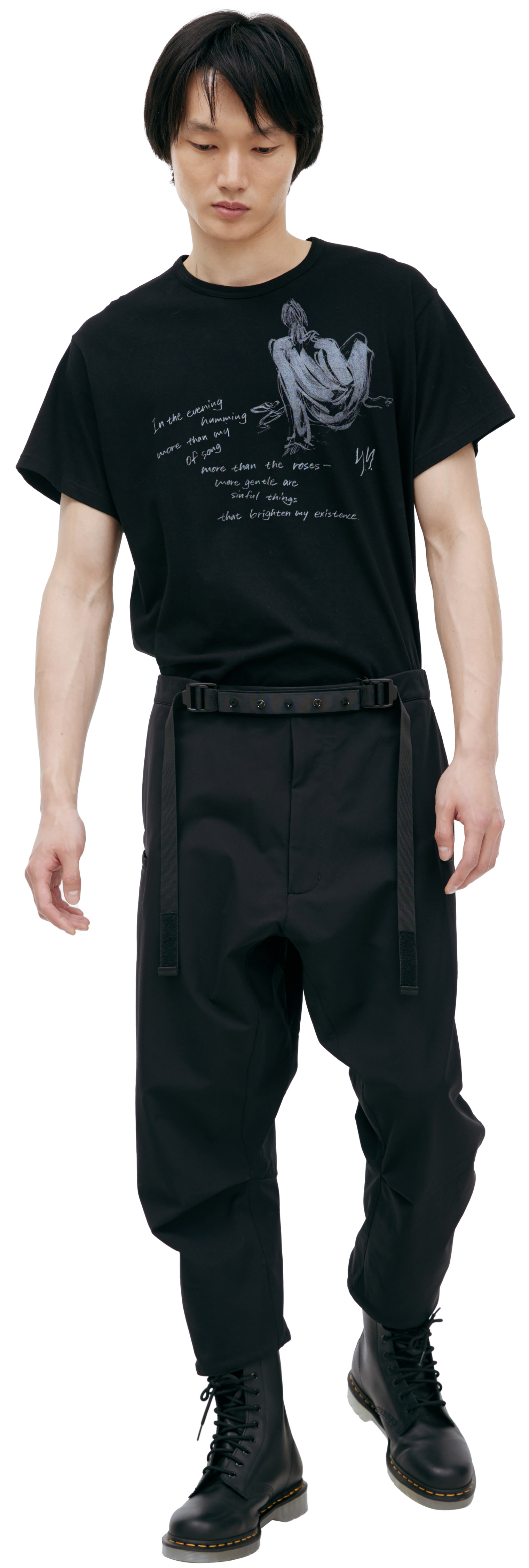 Acronym Straight trousers with studs