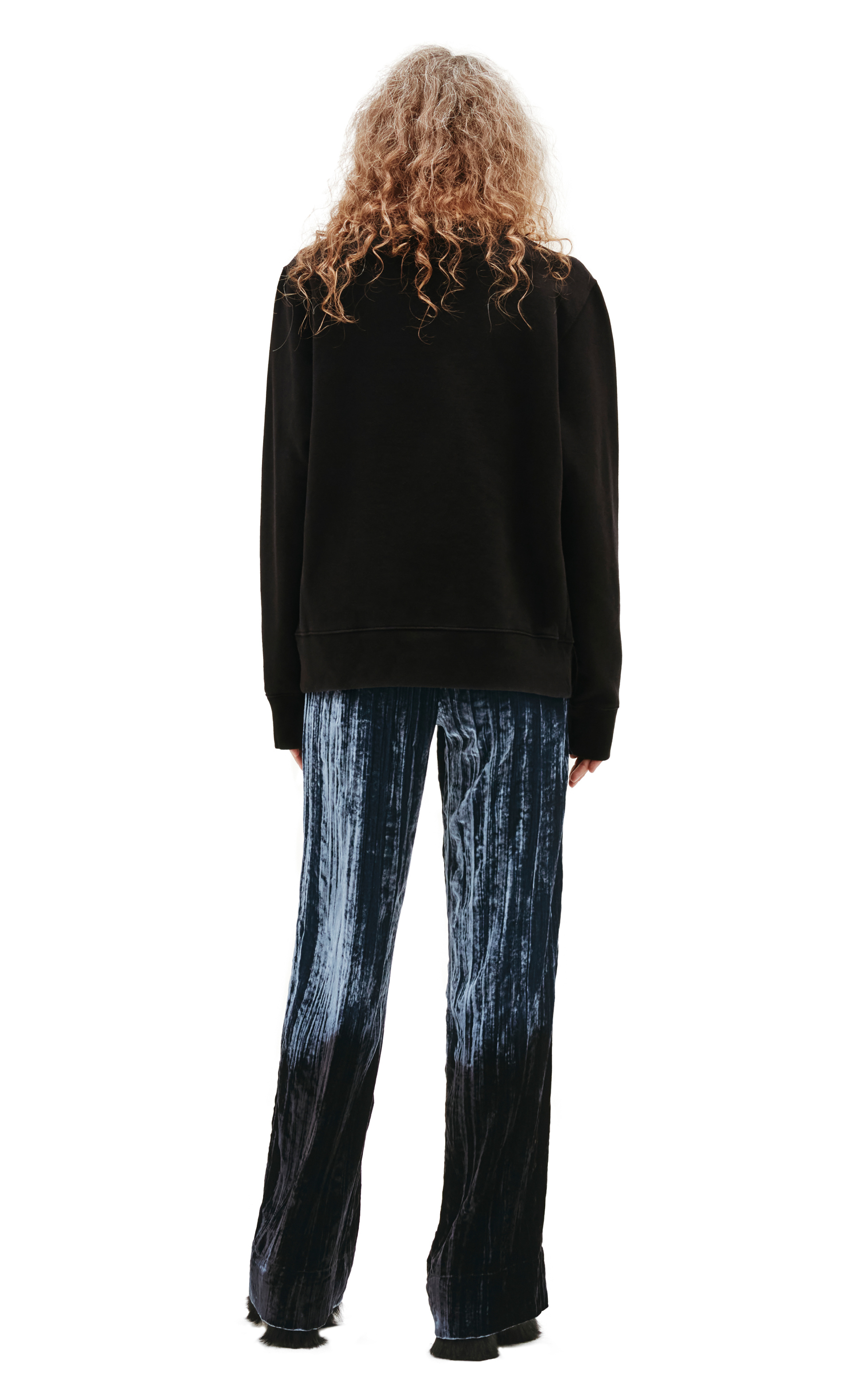 Golden Goose Printed Cotton Black Sweatshirt